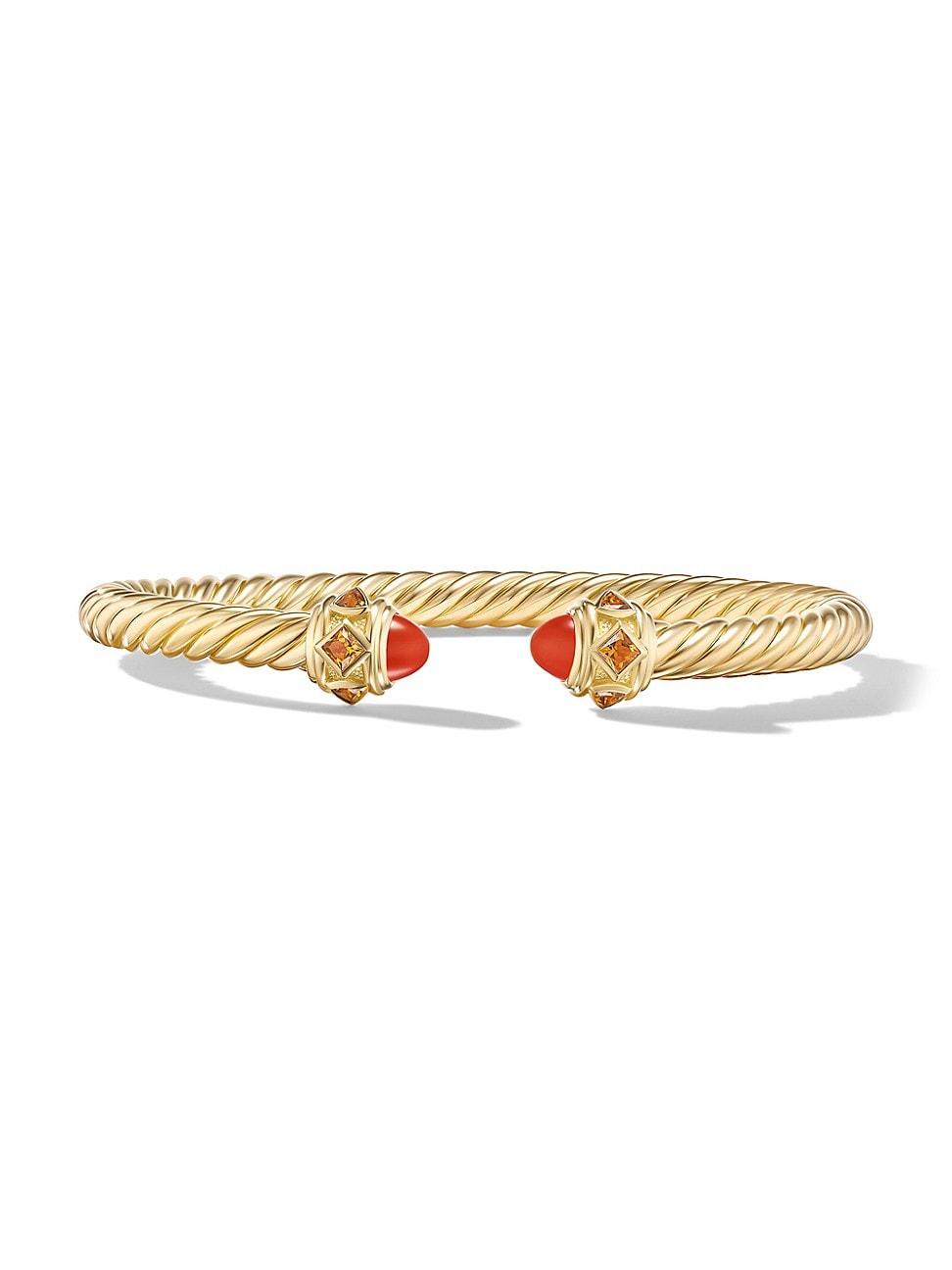 Womens Renaissance Cablespira Bracelet in 18K Yellow Gold Product Image