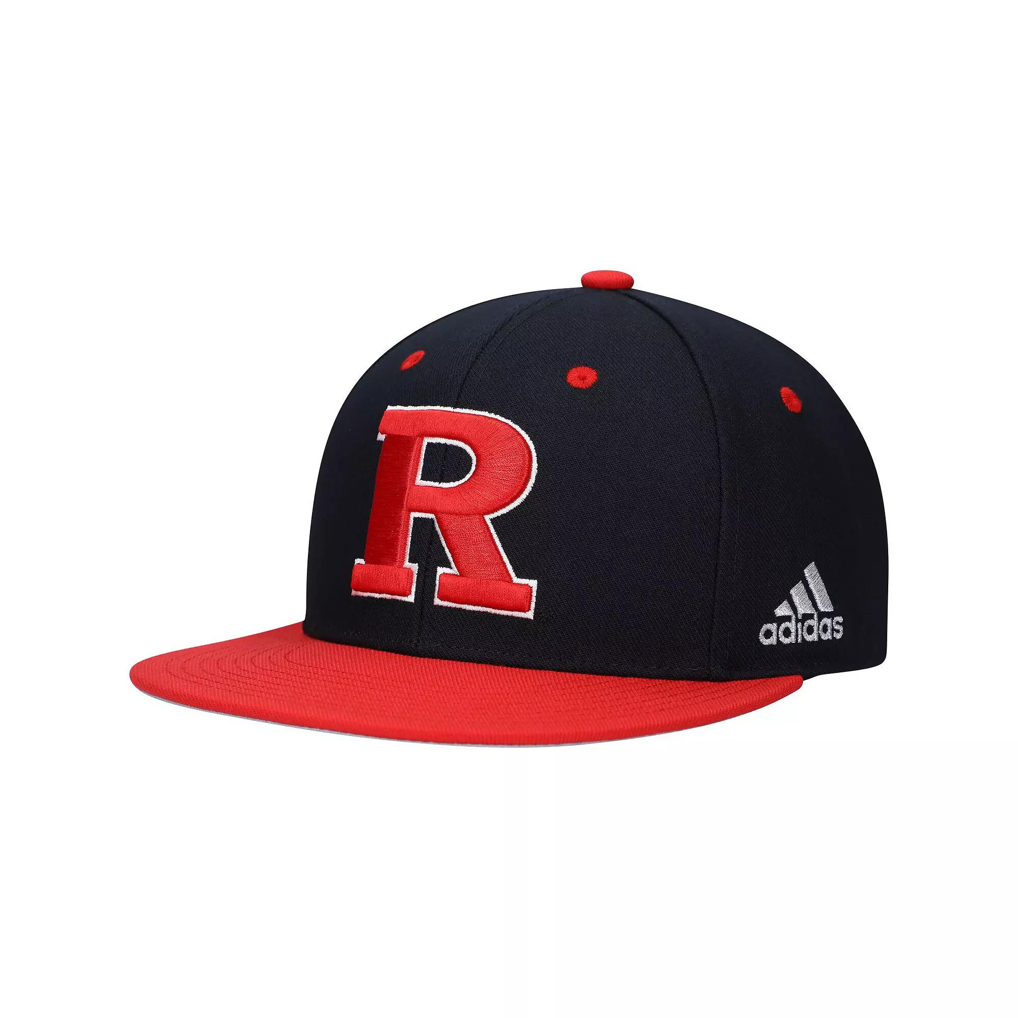 Men's adidas Black Rutgers Scarlet Knights On-Field Baseball Fitted Hat, Size: 7 1/4 Product Image
