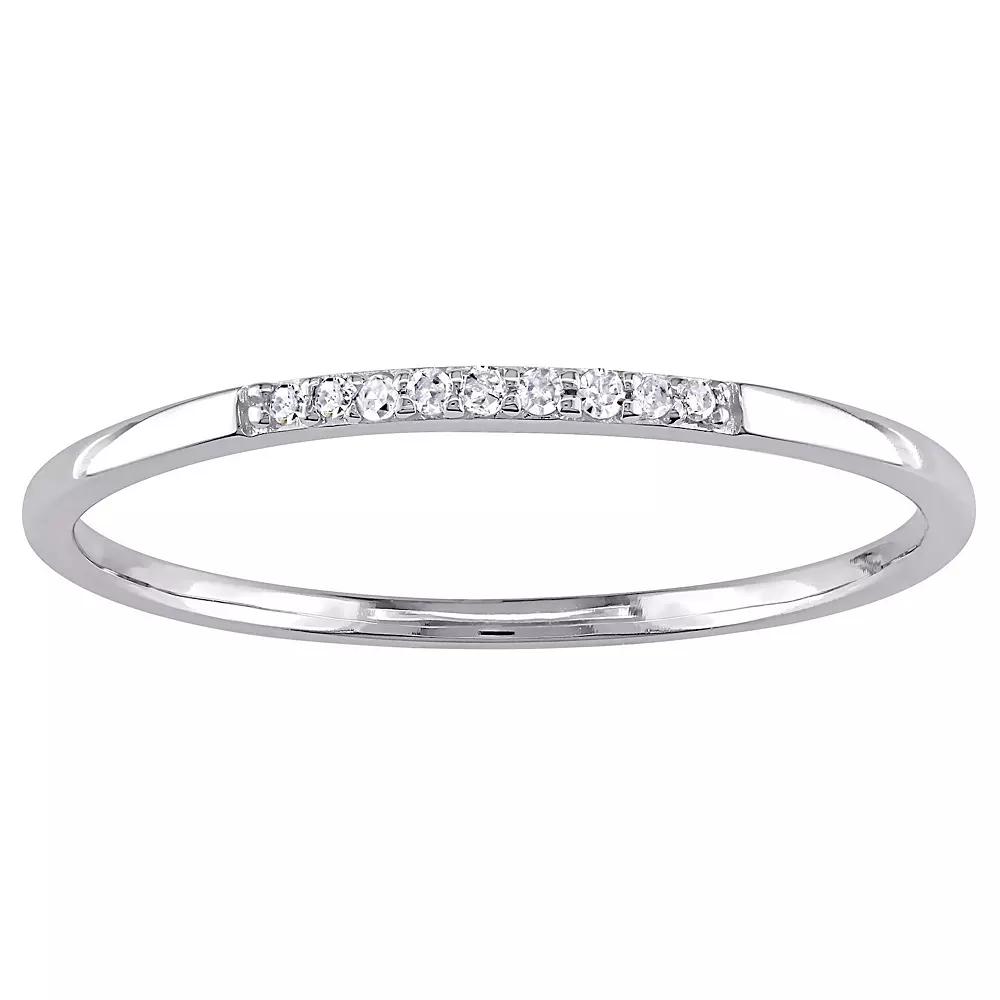 Stella Grace 10k White Gold Diamond Accent Wedding Band, Women's, Size: 6.50 Product Image