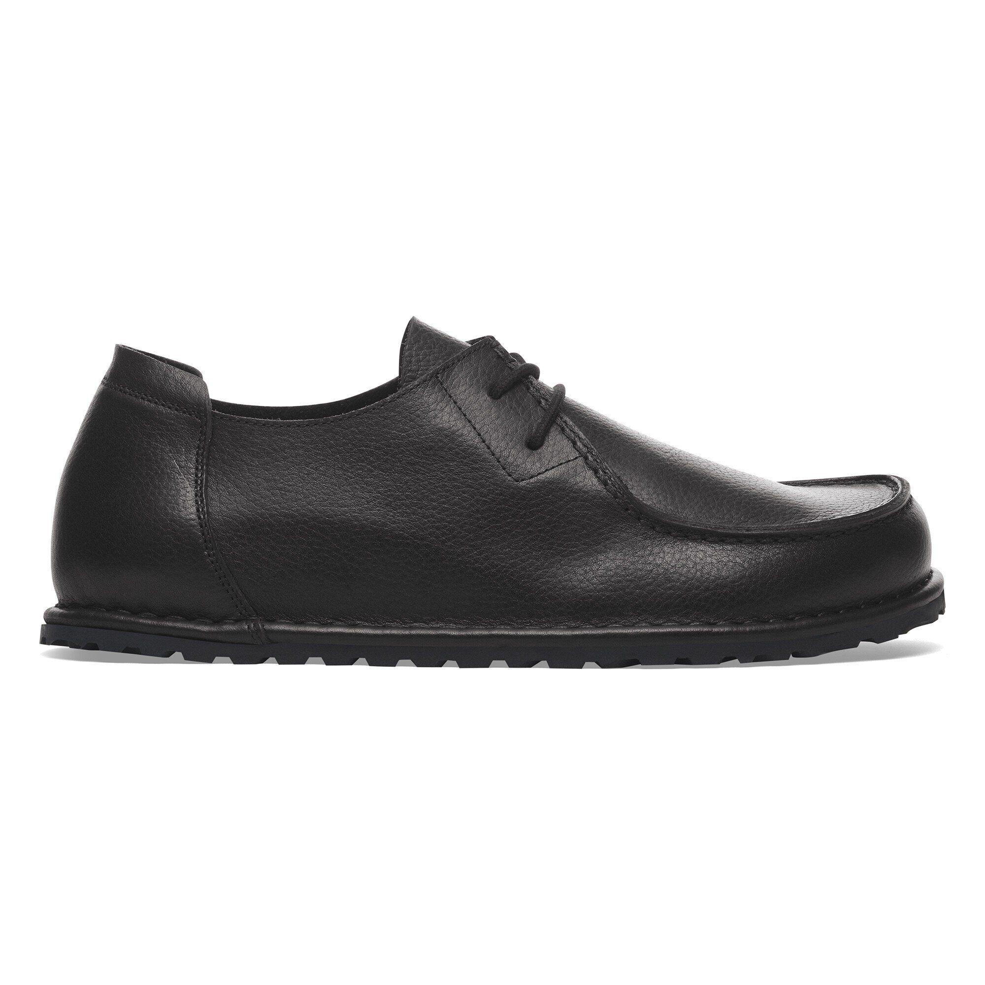 Birkenstock Unisex Utti Lace Natural Leather Black Product Image