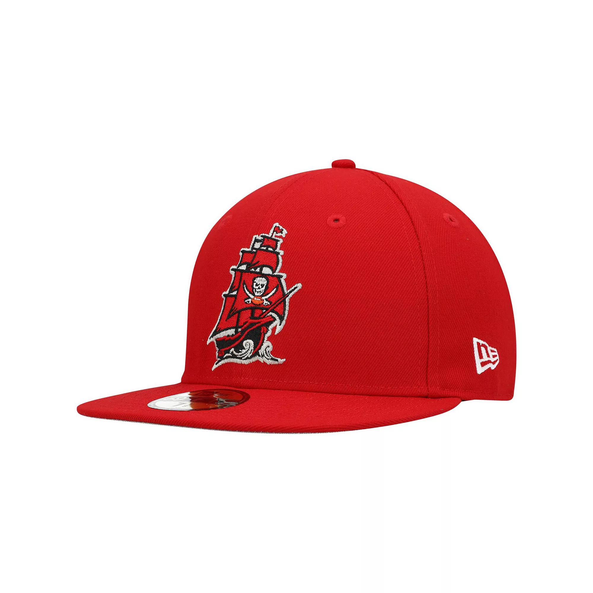 Men's New Era Red Tampa Bay Buccaneers Omaha 59FIFTY Fitted Hat, Size: 7 1/2 Product Image