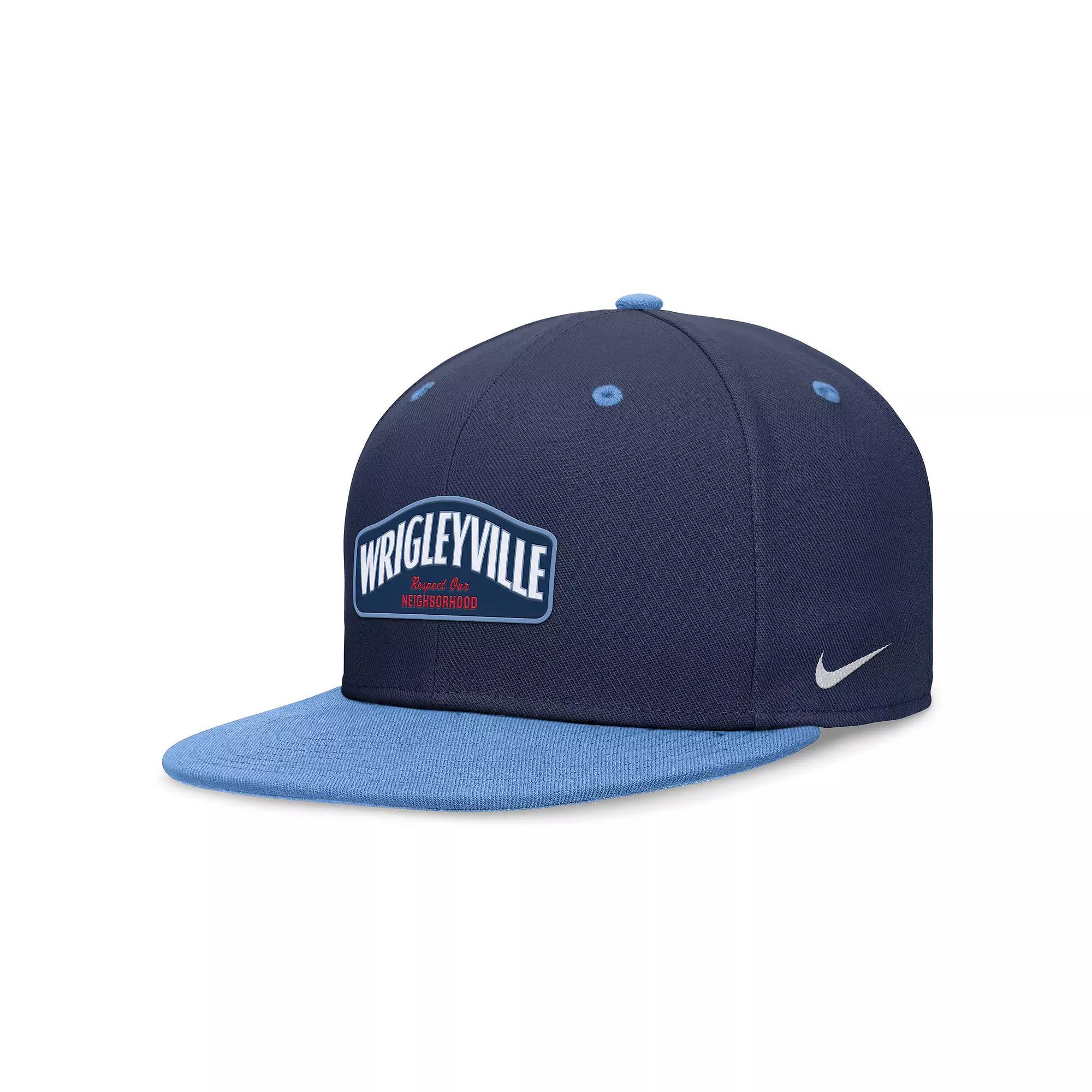 Men's Nike Navy/Light Blue Chicago Cubs City Connect True Fitted Hat, Size: 7 1/8 Product Image