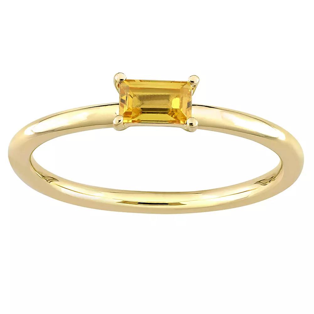 Stella Grace 10k Gold Yellow Sapphire Stackable Ring, Womens Product Image
