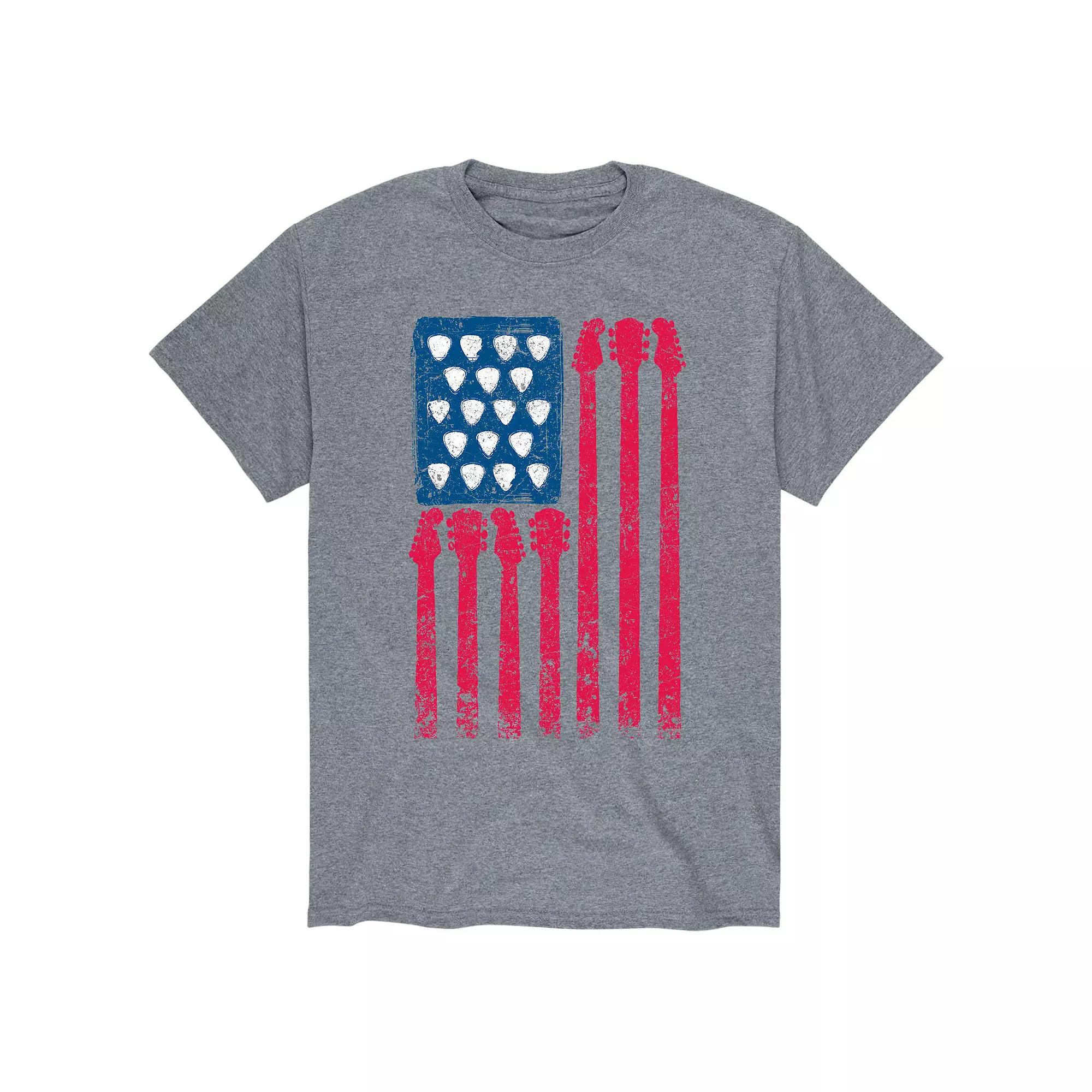 Men's Guitar American Flag Tee,  Product Image