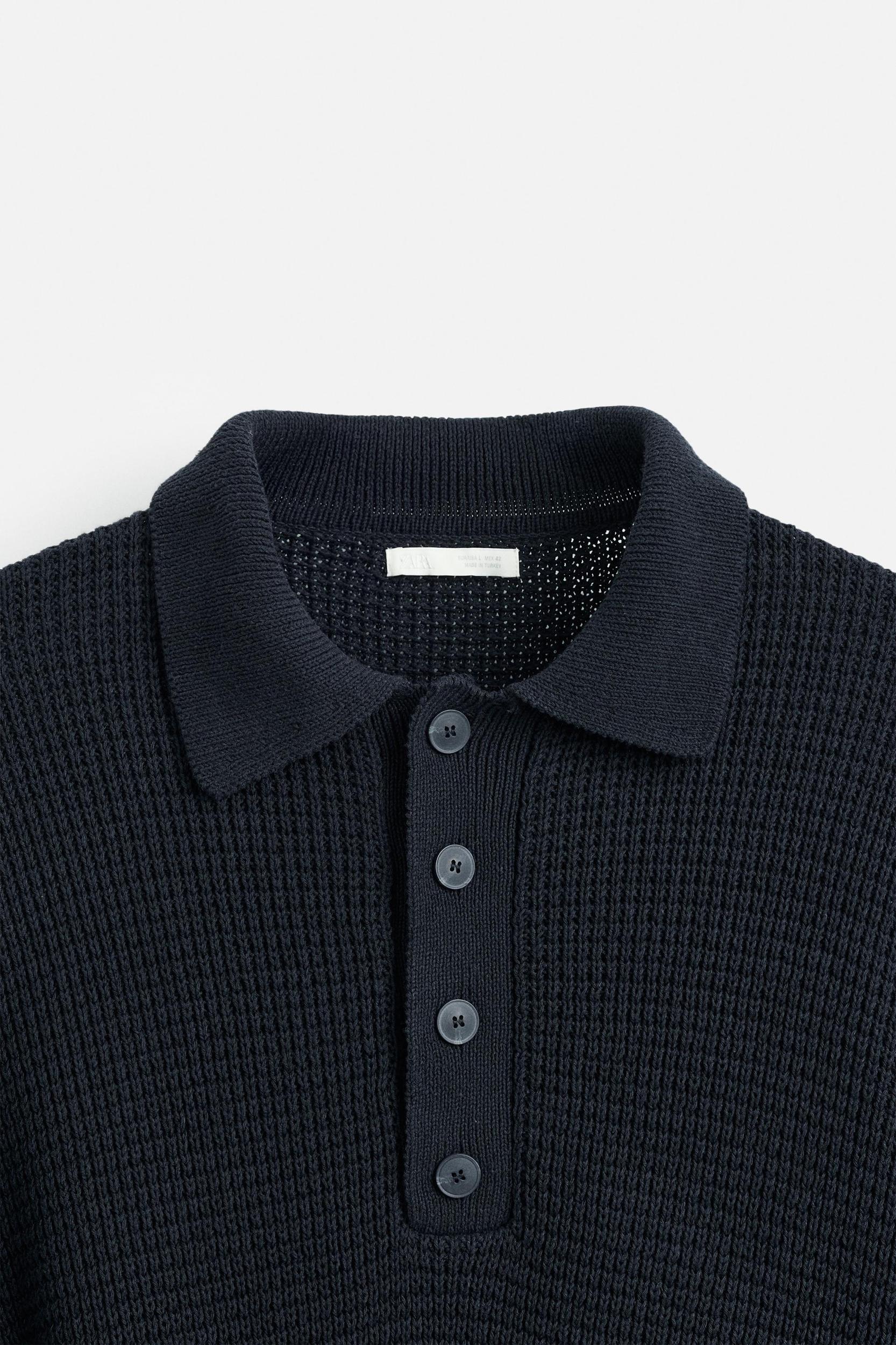 PURL KNIT POLO Product Image