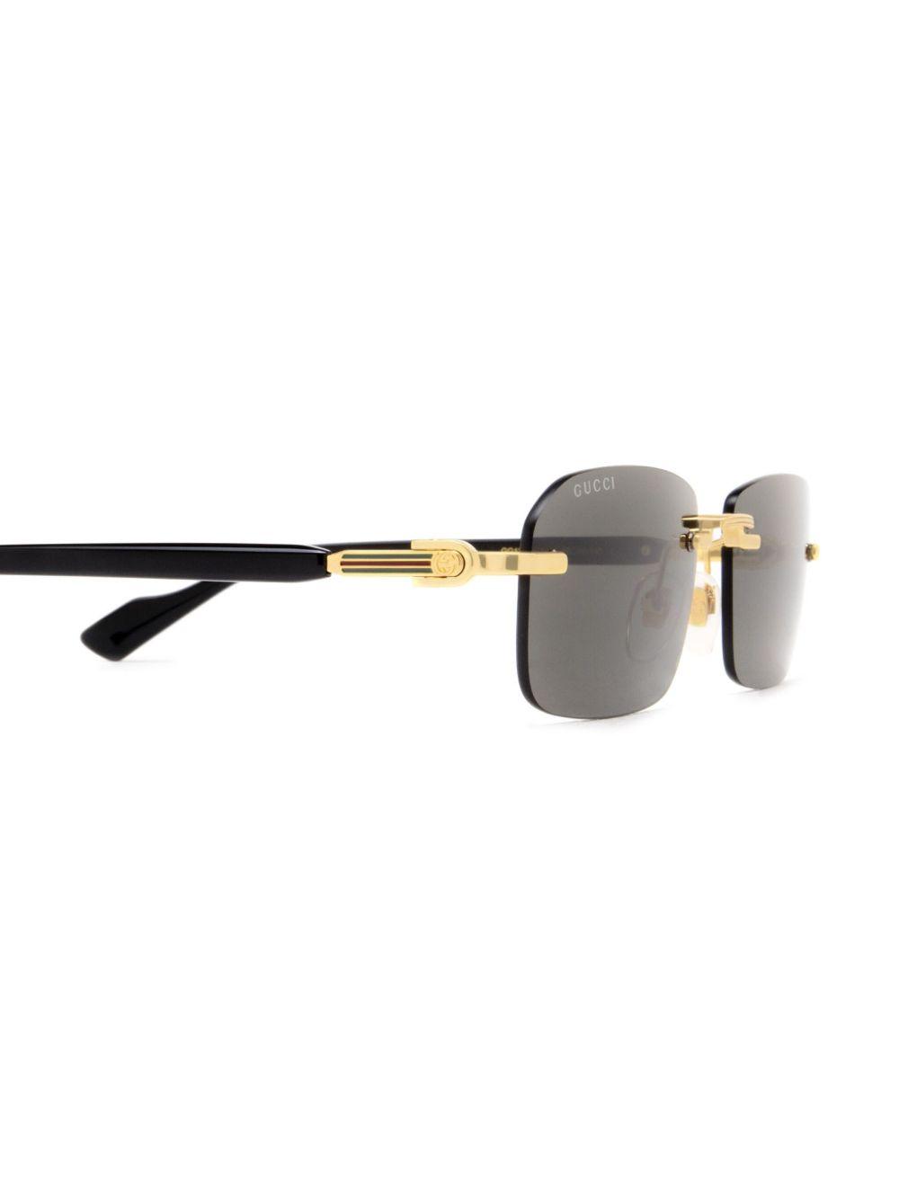 rimless rectangle-frame sunglasses Product Image