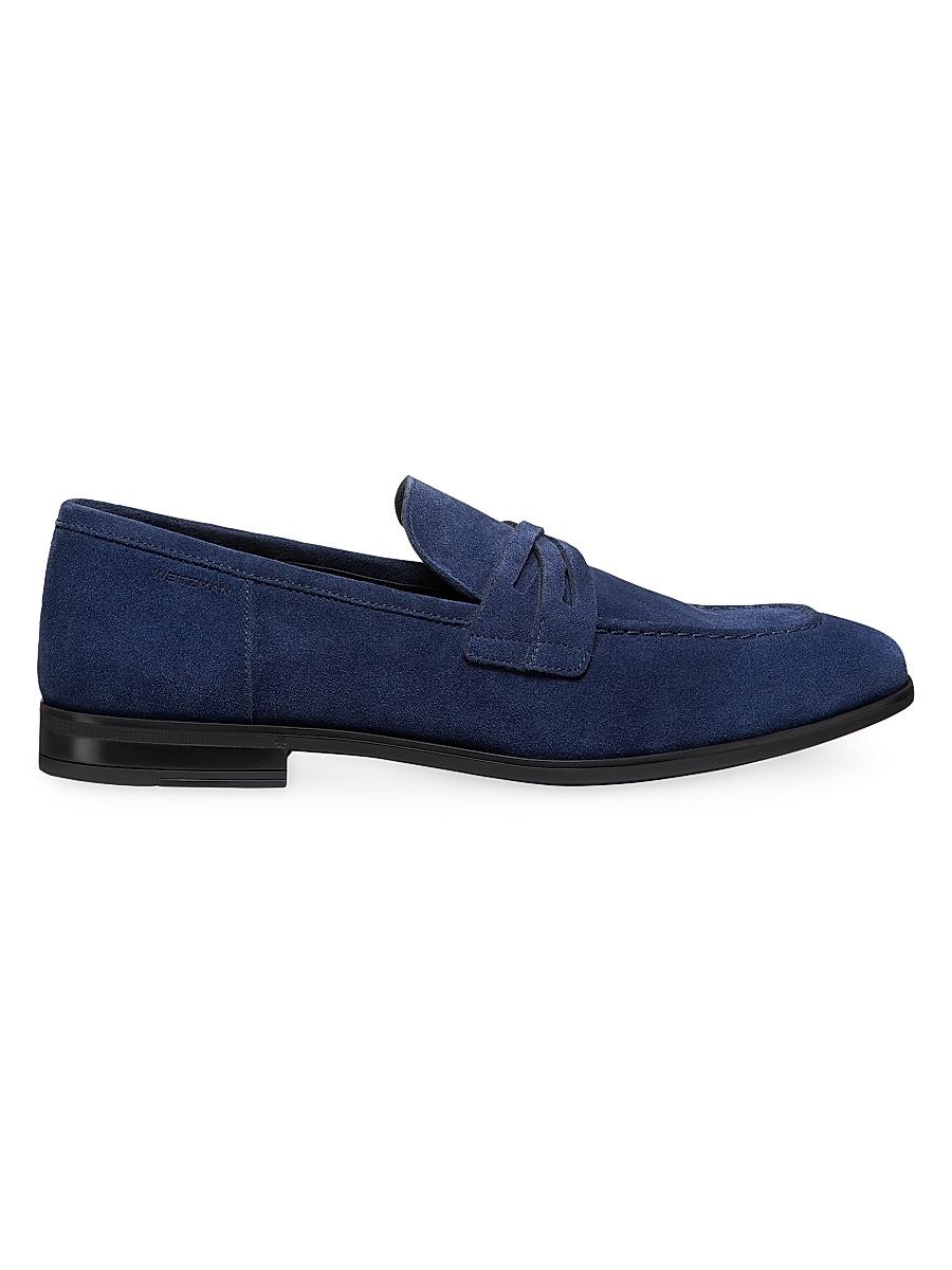 Mens Simon Crisscross Suede Loafers Product Image
