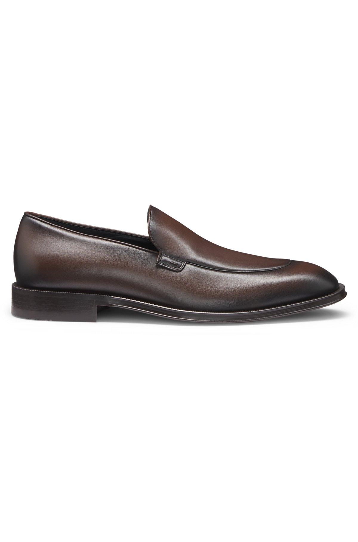 Leather loafers with apron toe Product Image