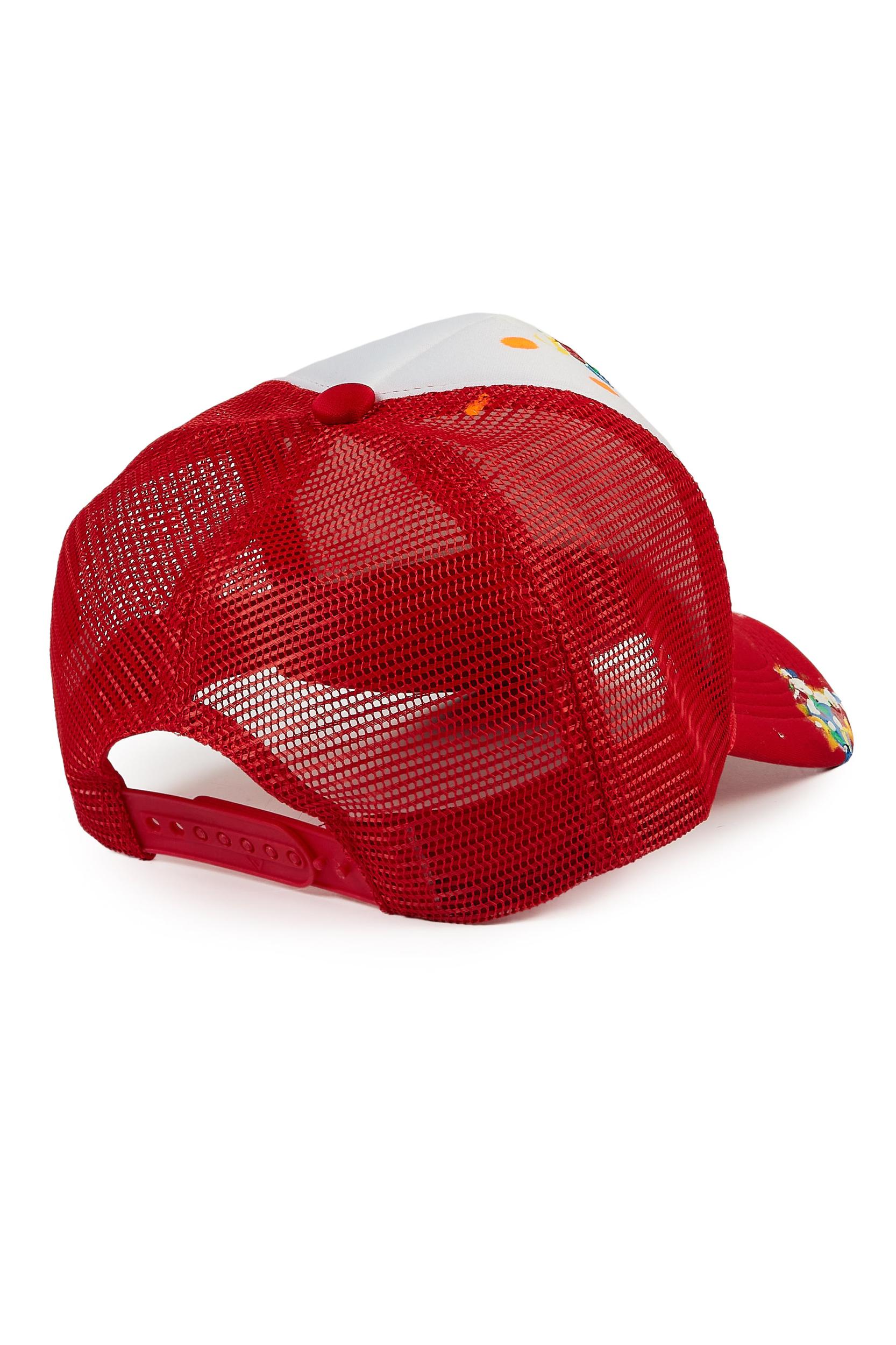 Neptune White/Red Trucker Hat Male Product Image