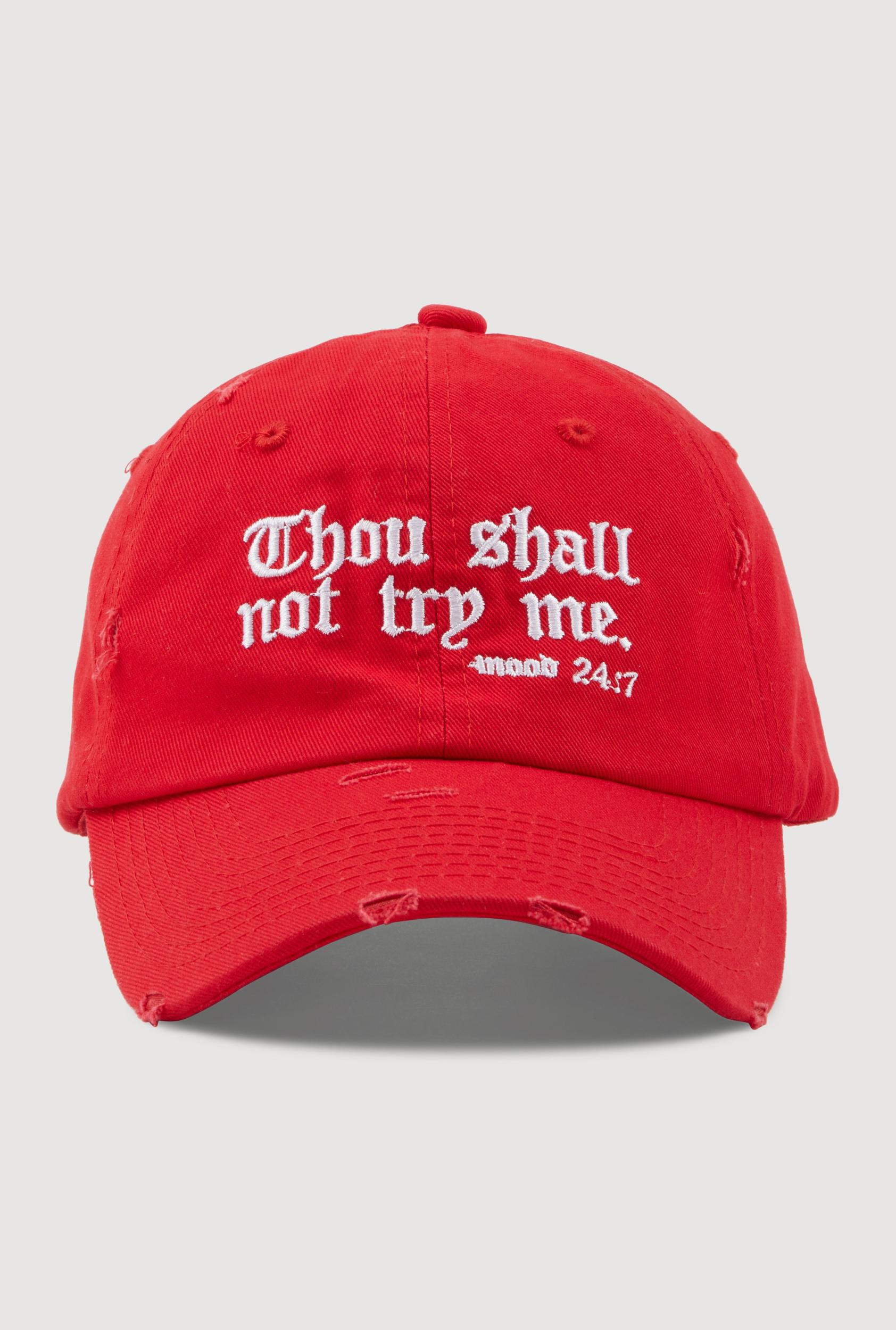 Thou Shall Not Try Me Baseball Cap Female Product Image