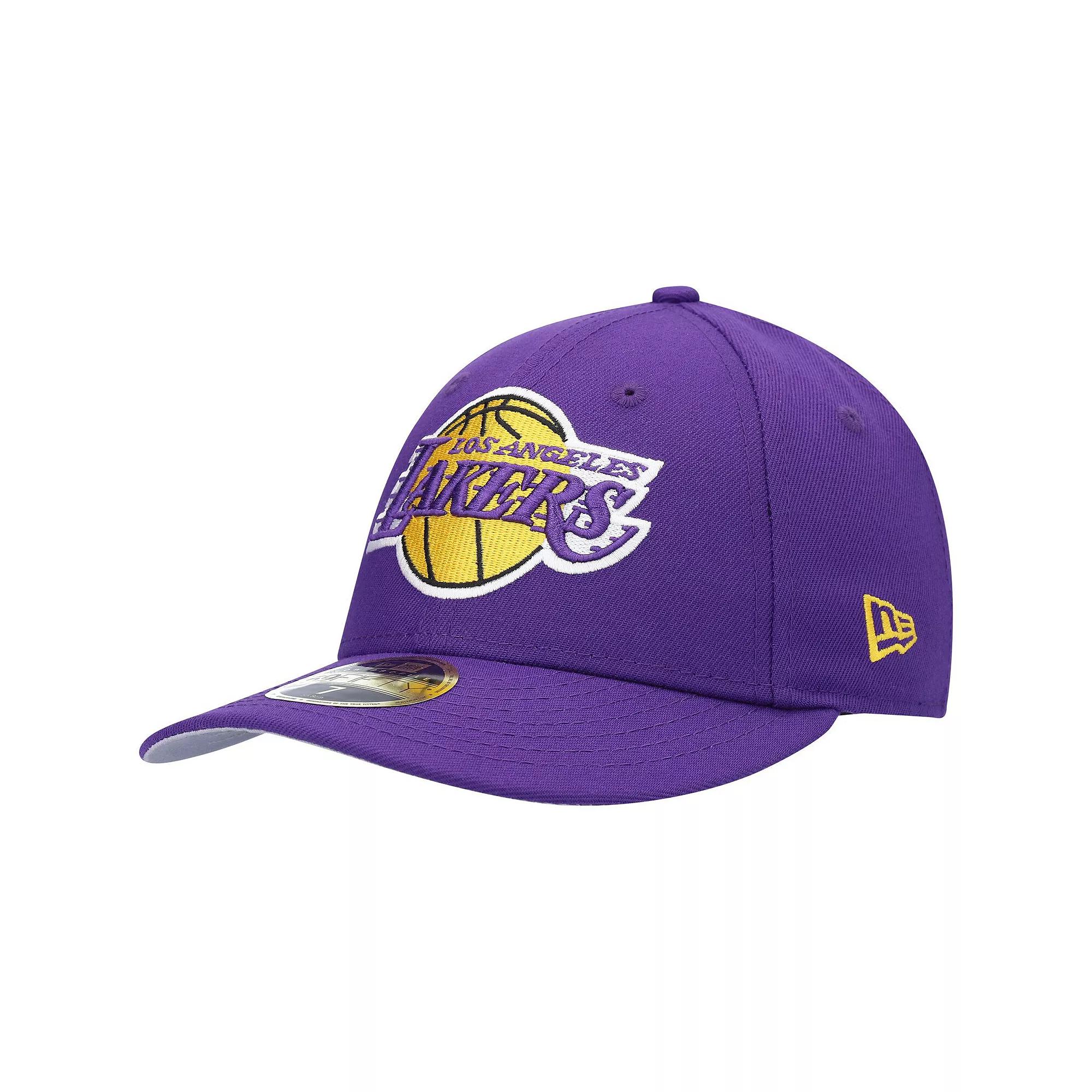 Men's New Era Purple Los Angeles Lakers Team Low Profile 59FIFTY Fitted Hat,  Product Image