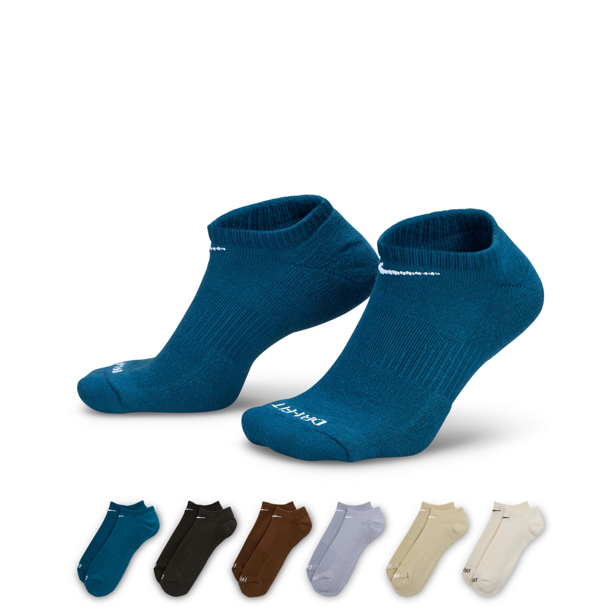 Nike Mens Everyday Plus Cushioned Training No-Show Socks (6 Pairs) | SX6898-970 Product Image