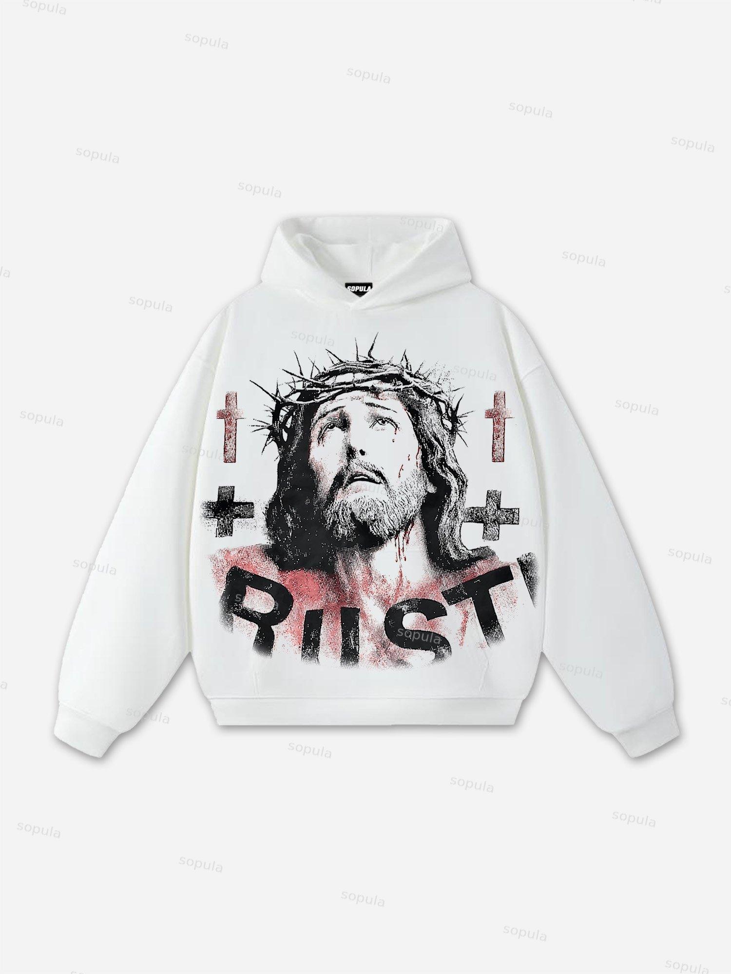 God's Eye Vintage Graphic Distressed Sleeveless Shirts Tank Top Product Image