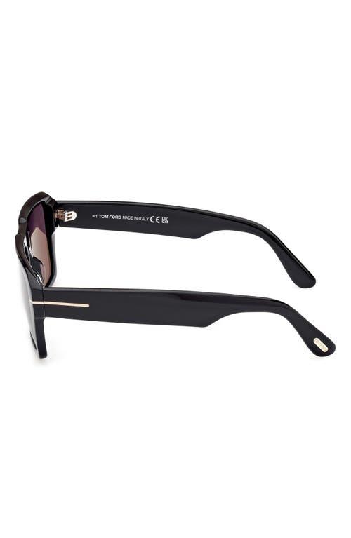 TOM FORD Redford 56mm Navigator Sunglasses In Black Product Image