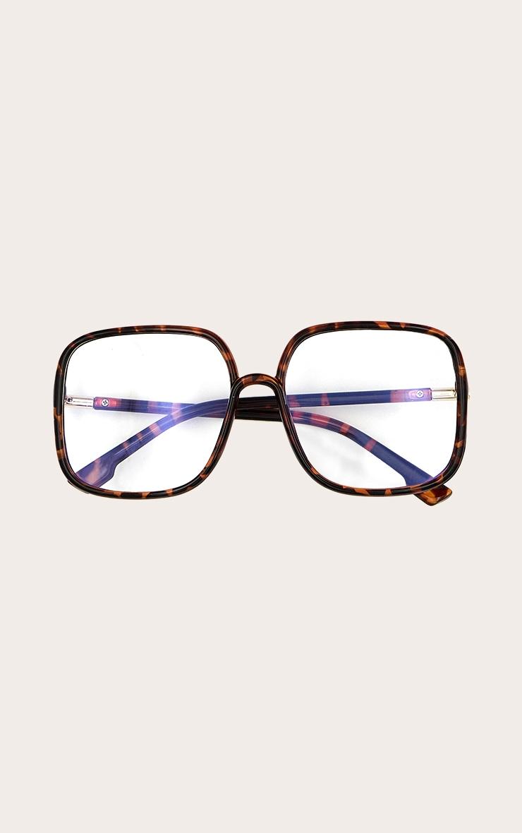 Tortoiseshell Oversized Frame Blue Light Readers Product Image