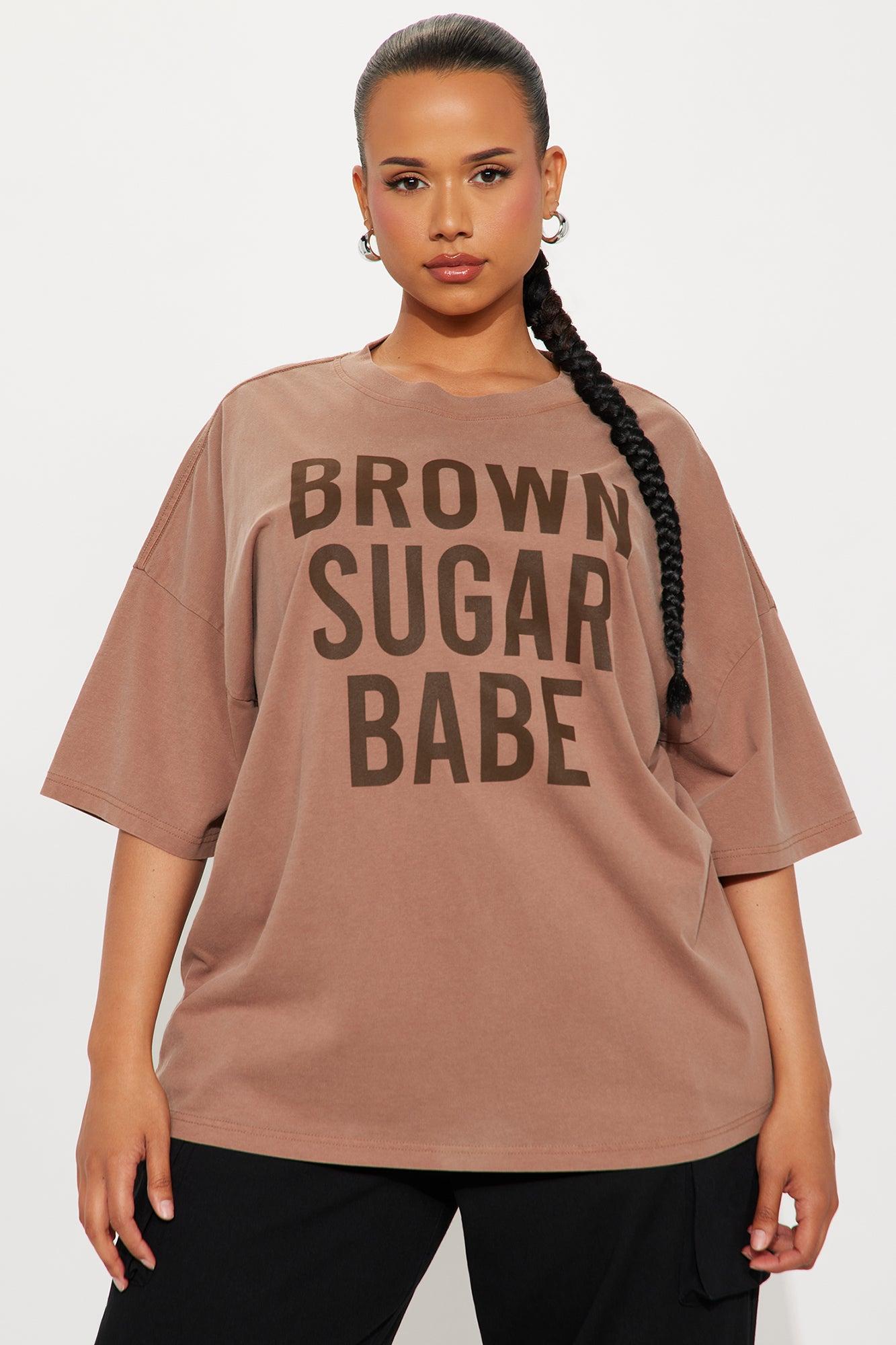 Brown Sugar Babe Washed Tee - Brown Product Image