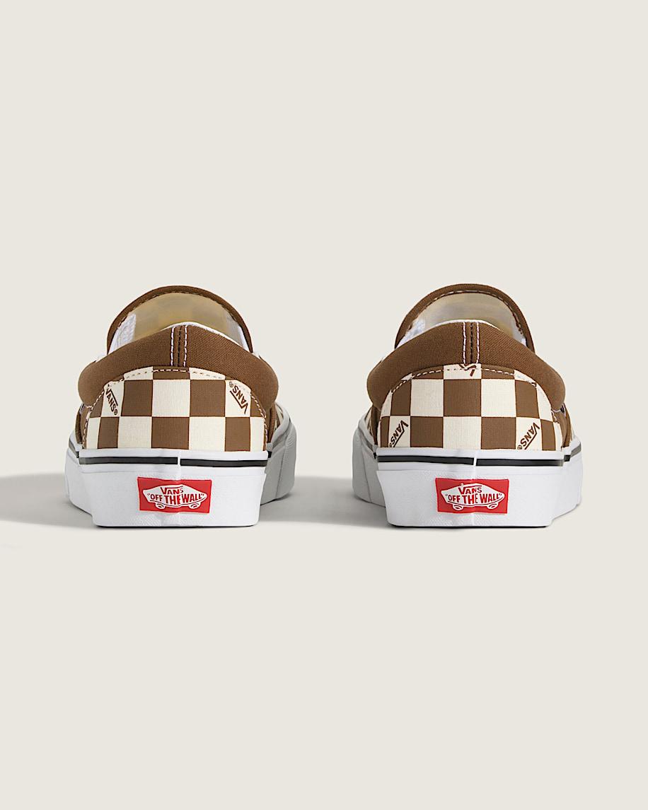 Classic Slip-On Checkerboard Shoe in Checkerboard Dachshund Brown| Vans US Product Image