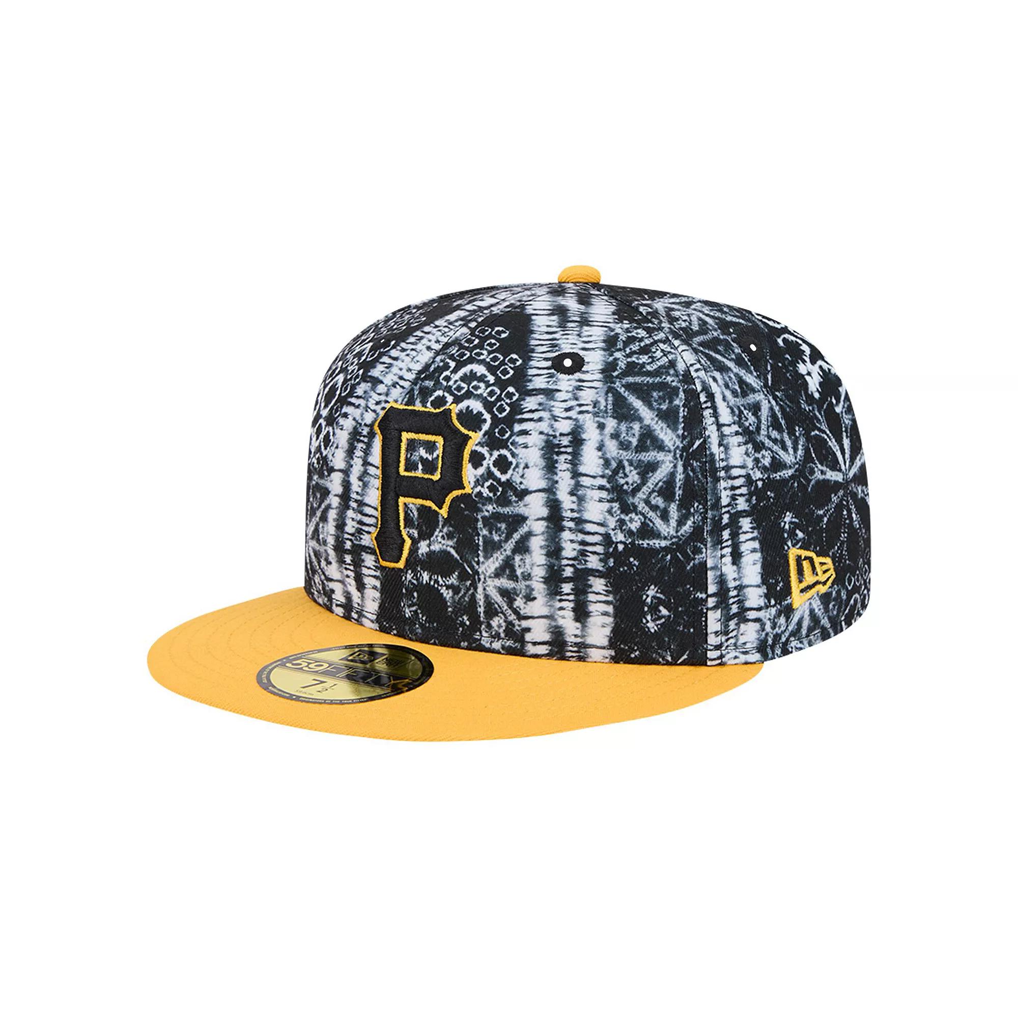Men's New Era Black Pittsburgh Pirates Sands 59FIFTY Fitted Hat, Size: 6 7/8 Product Image