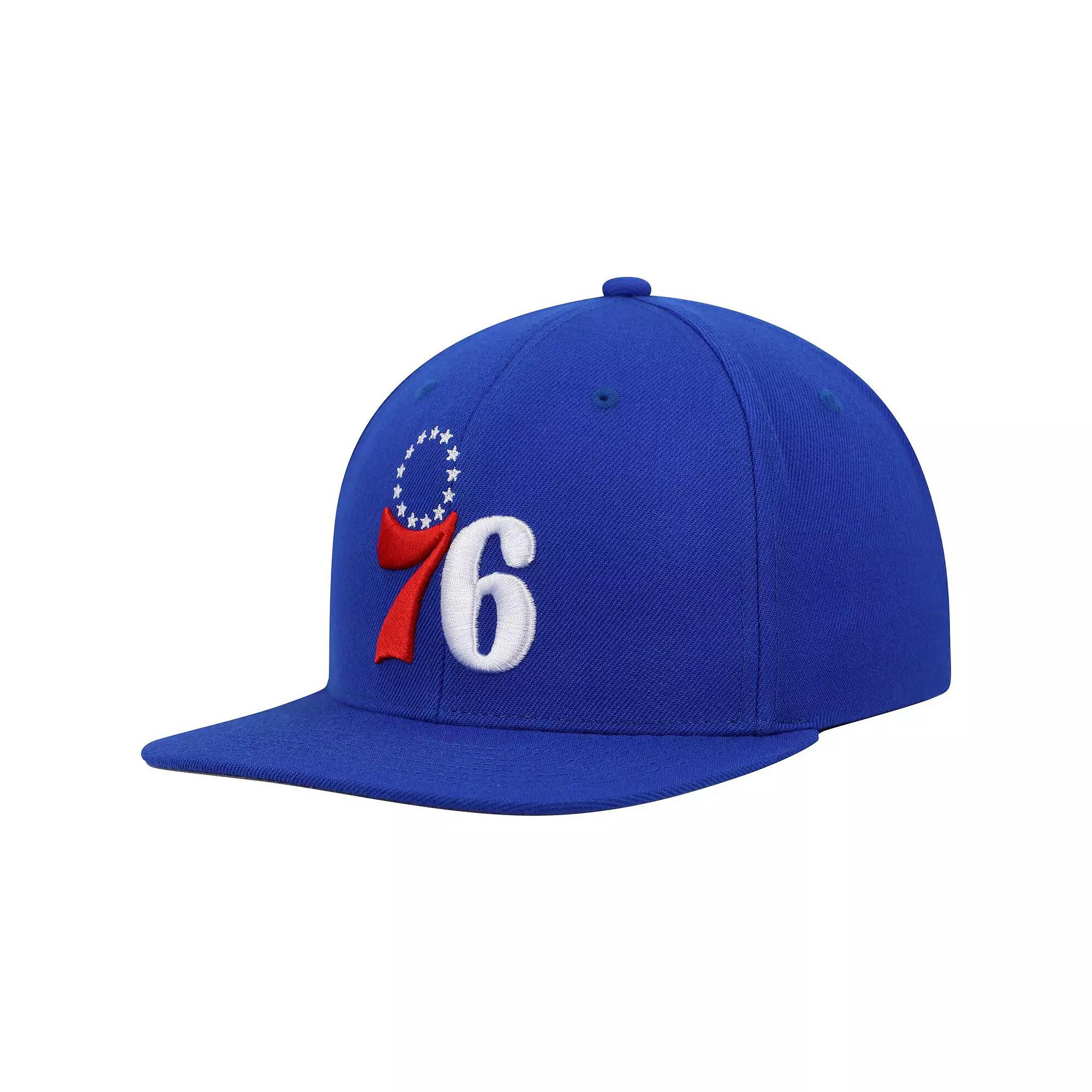 Men's Mitchell & Ness Royal Philadelphia 76ers Ground 2.0 Snapback Hat, 76r Blue Product Image
