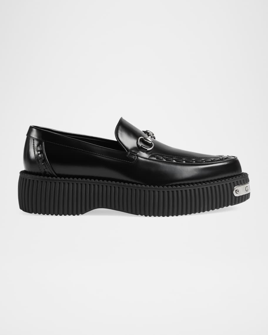 Men's Gucci Horsebit Creeper Loafers Product Image