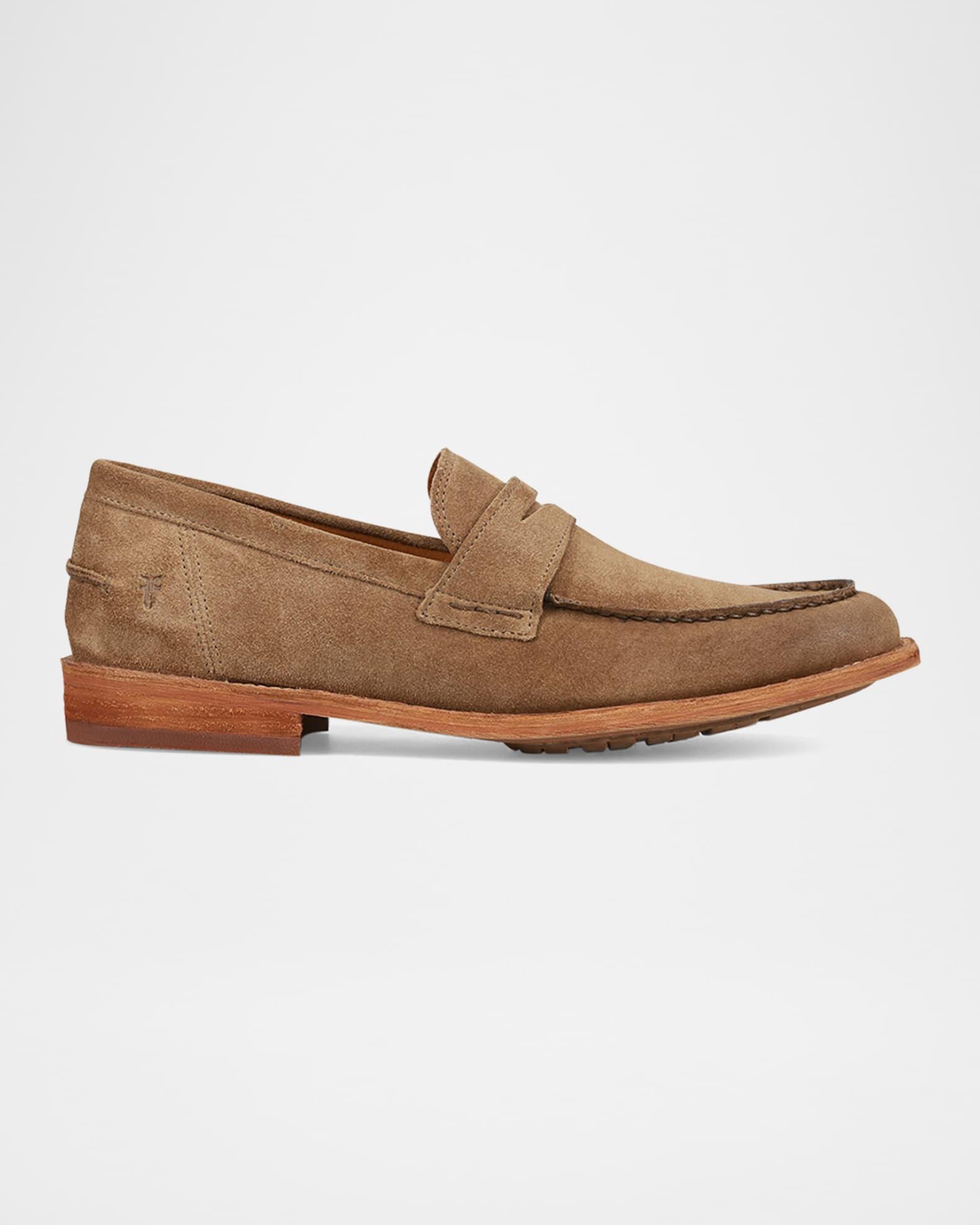 Men's Tyler Flex Suede Penny Loafers Product Image