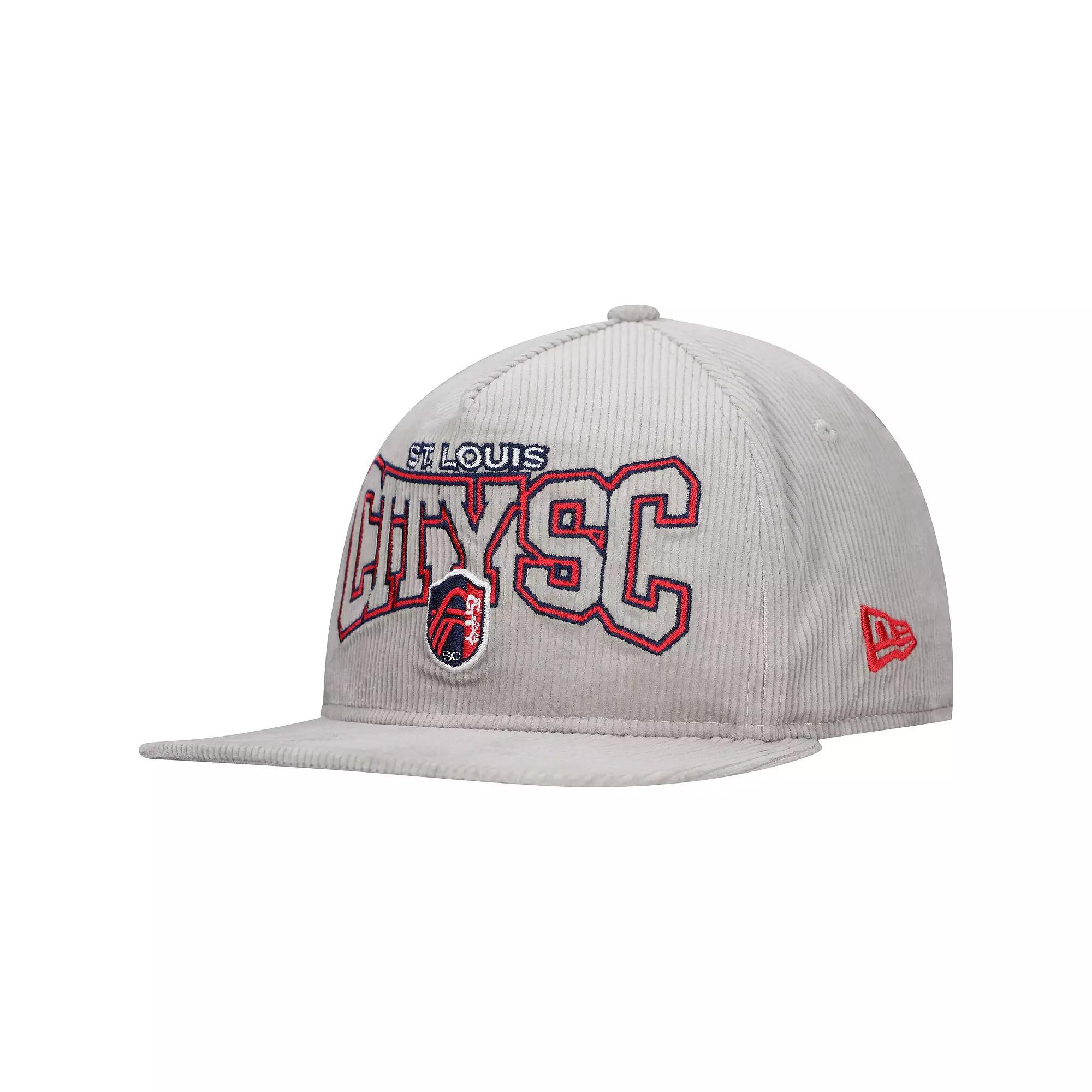 Men's New Era Gray St. Louis City SC Corduroy Golfer Adjustable Hat, Slc Grey Product Image
