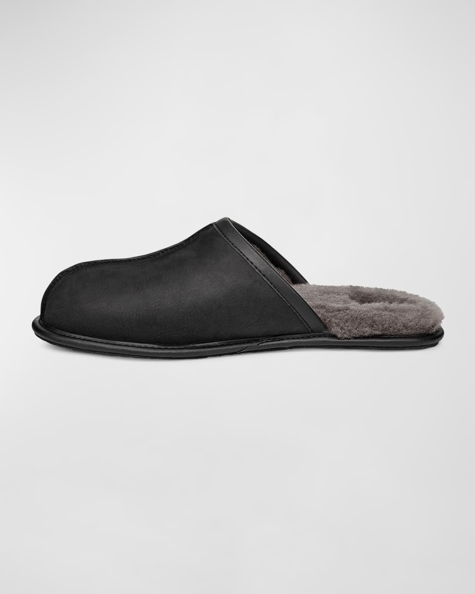 UGG Mens Scuff Leather Sheepskin Slippers Product Image