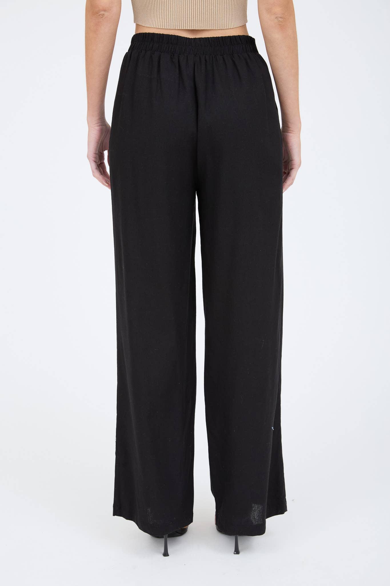 High Waisted Front Pleat Pants Product Image
