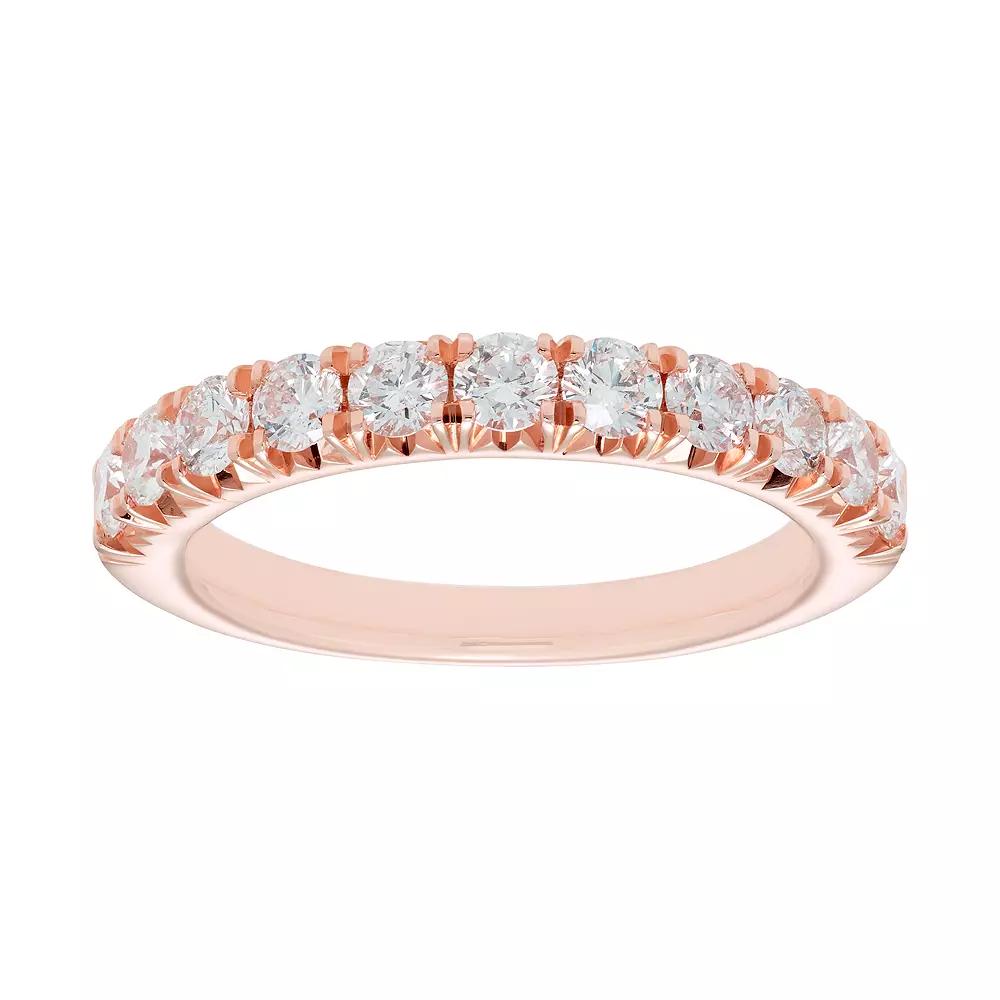 The Regal Collection 14k Gold 1 Carat T.W. IGL Certified Diamond Wedding Band, Women's,  Product Image