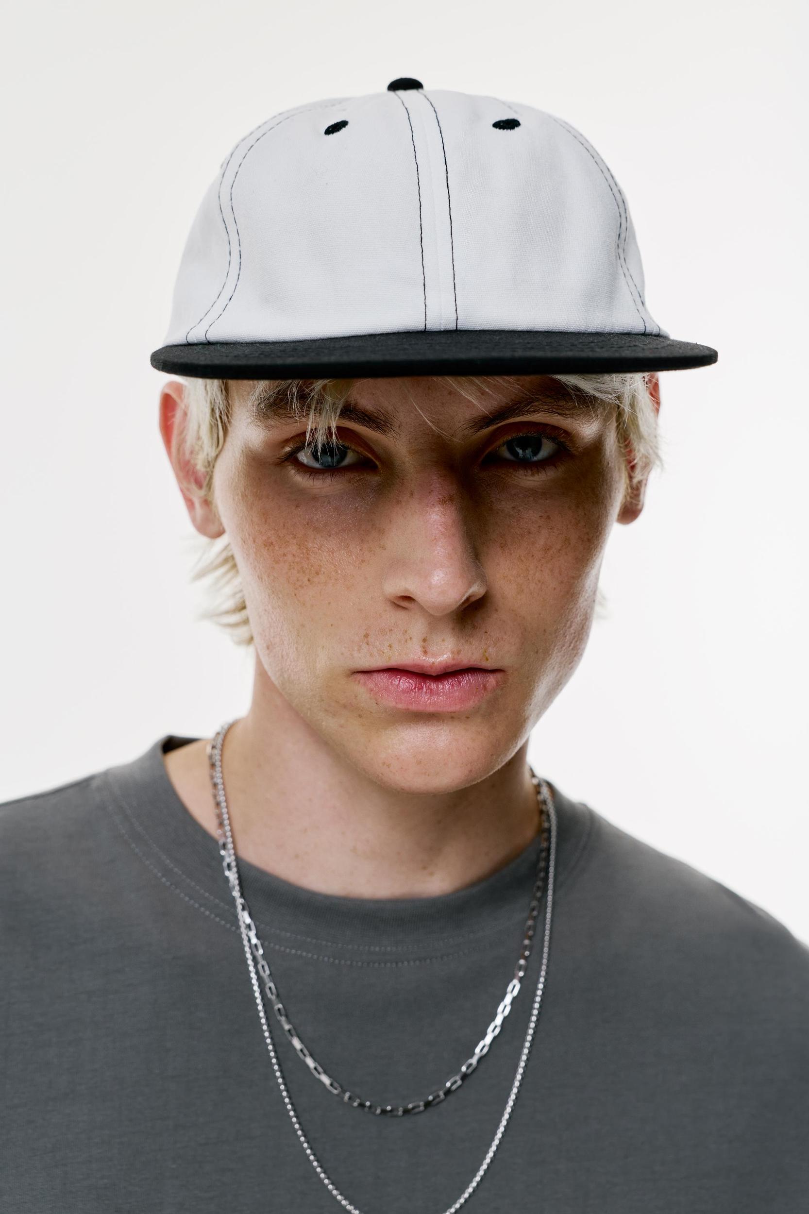 Cap with contrast stitching Product Image