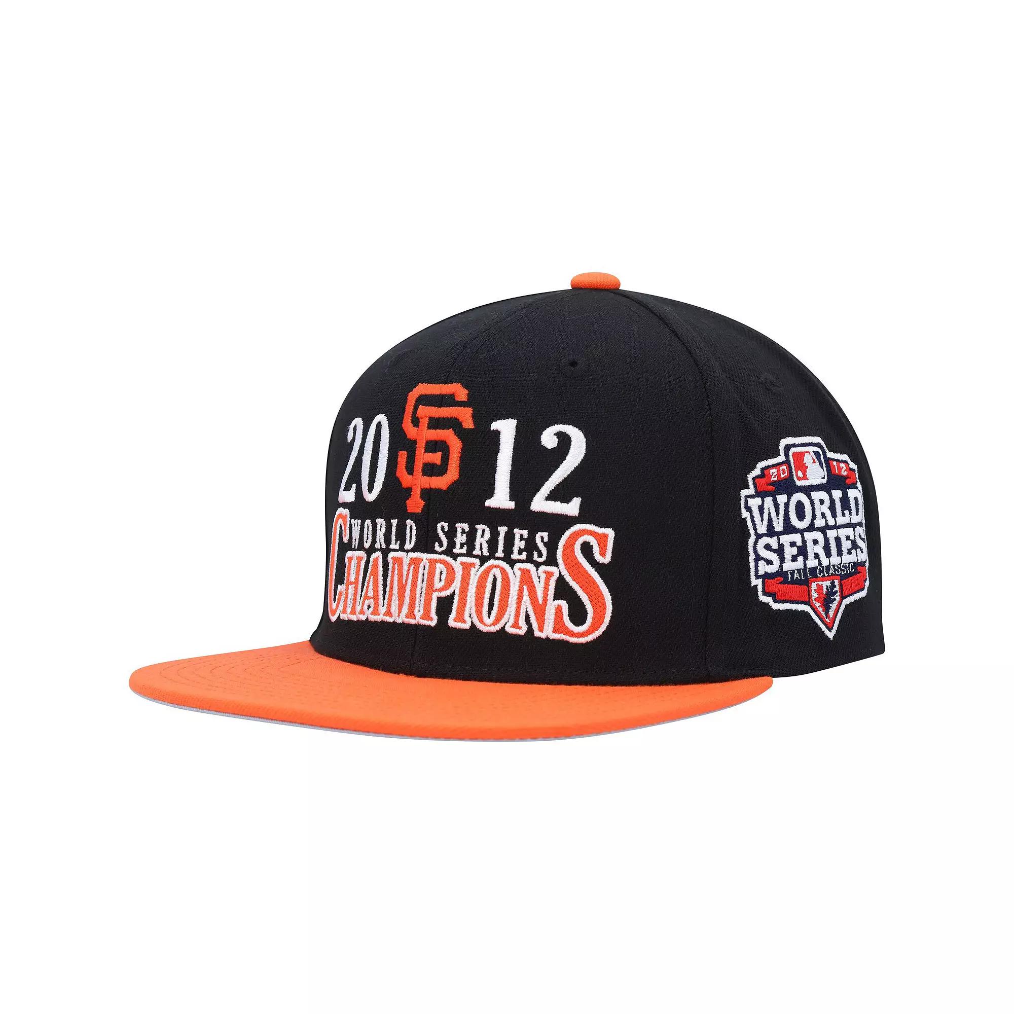 Men's Mitchell & Ness Black San Francisco Giants World Series Champs Snapback Hat Product Image