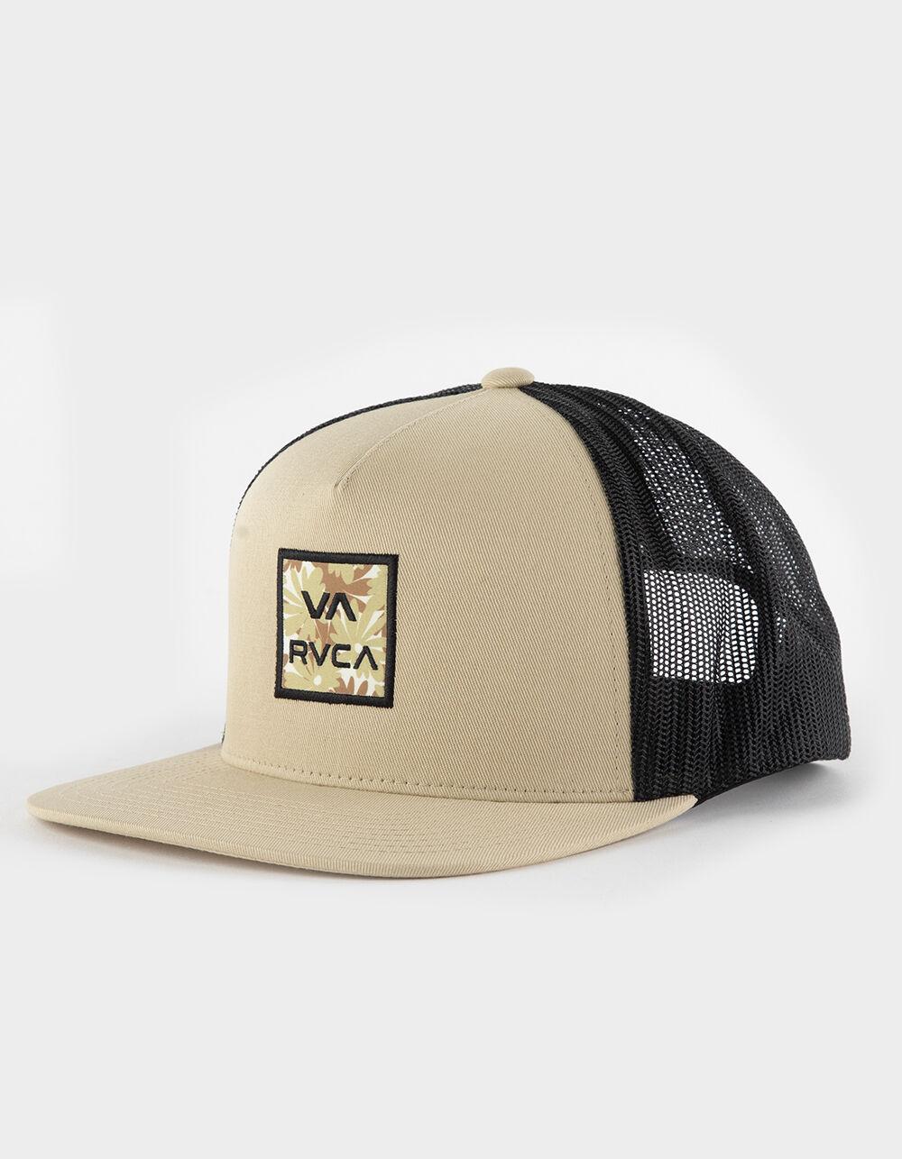 RVCA VA ATM Print Mens Trucker Hat - KHAKI Product Image