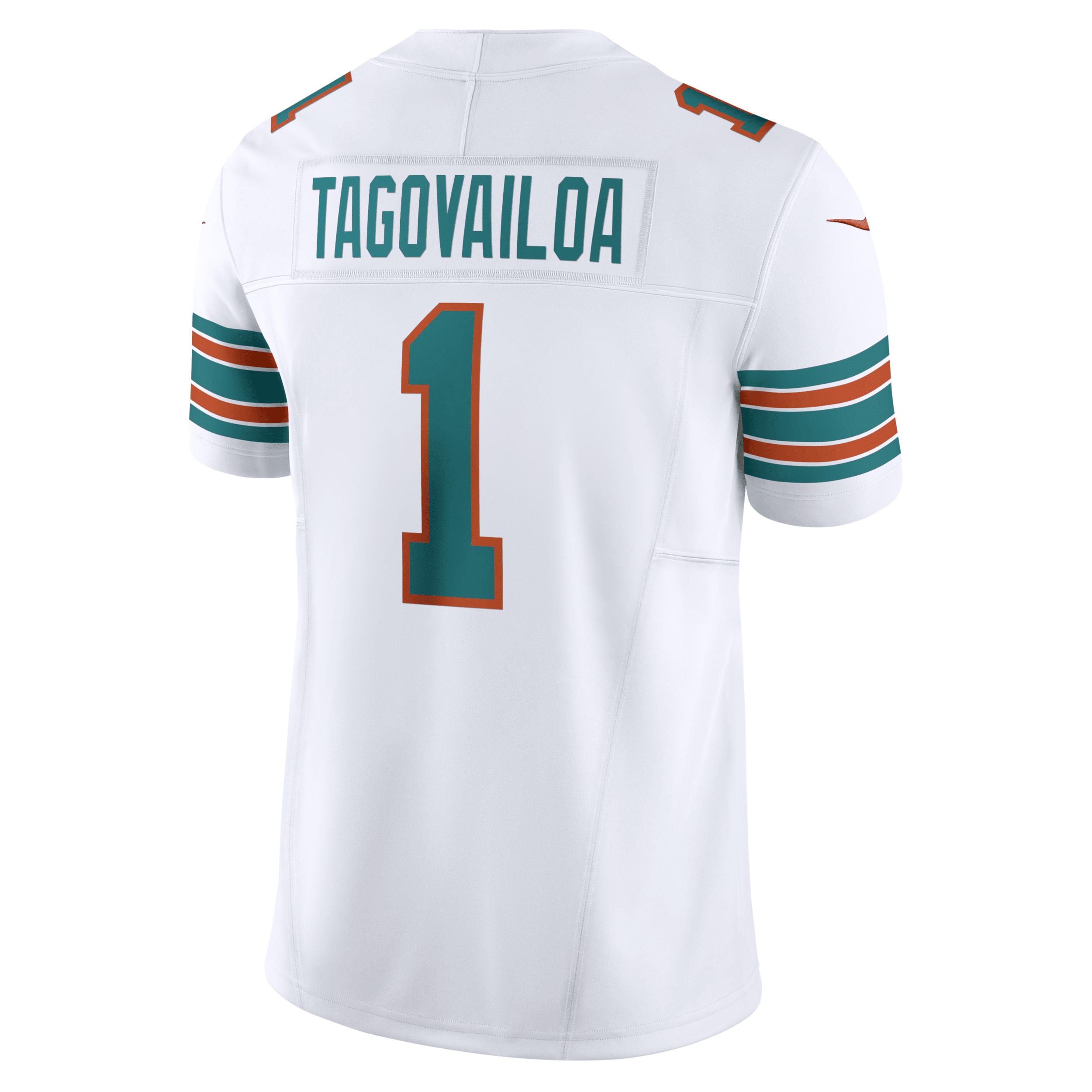 Men's Nike Tua Tagovailoa White Miami Dolphins Vapor F.U.S.E. Limited Jersey,  Product Image