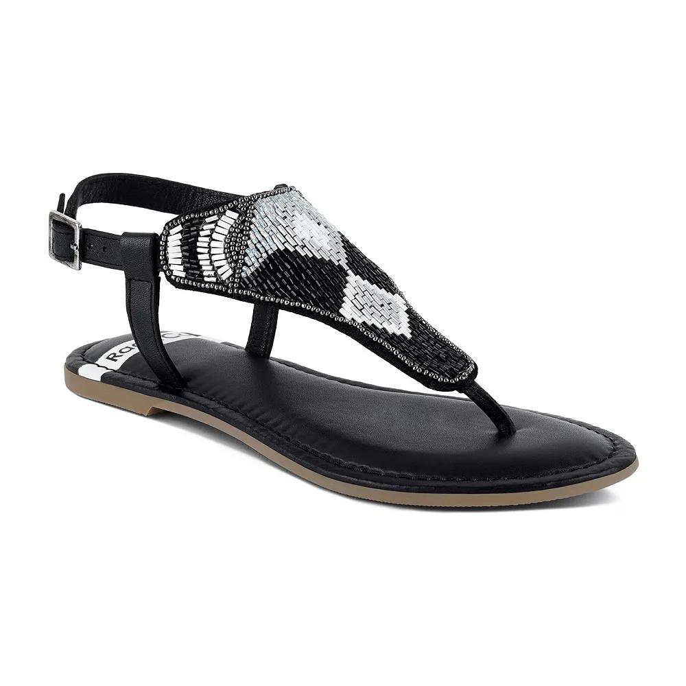 Rag & Co Chitra Women's Sandals, Size: 8.5, Black Product Image