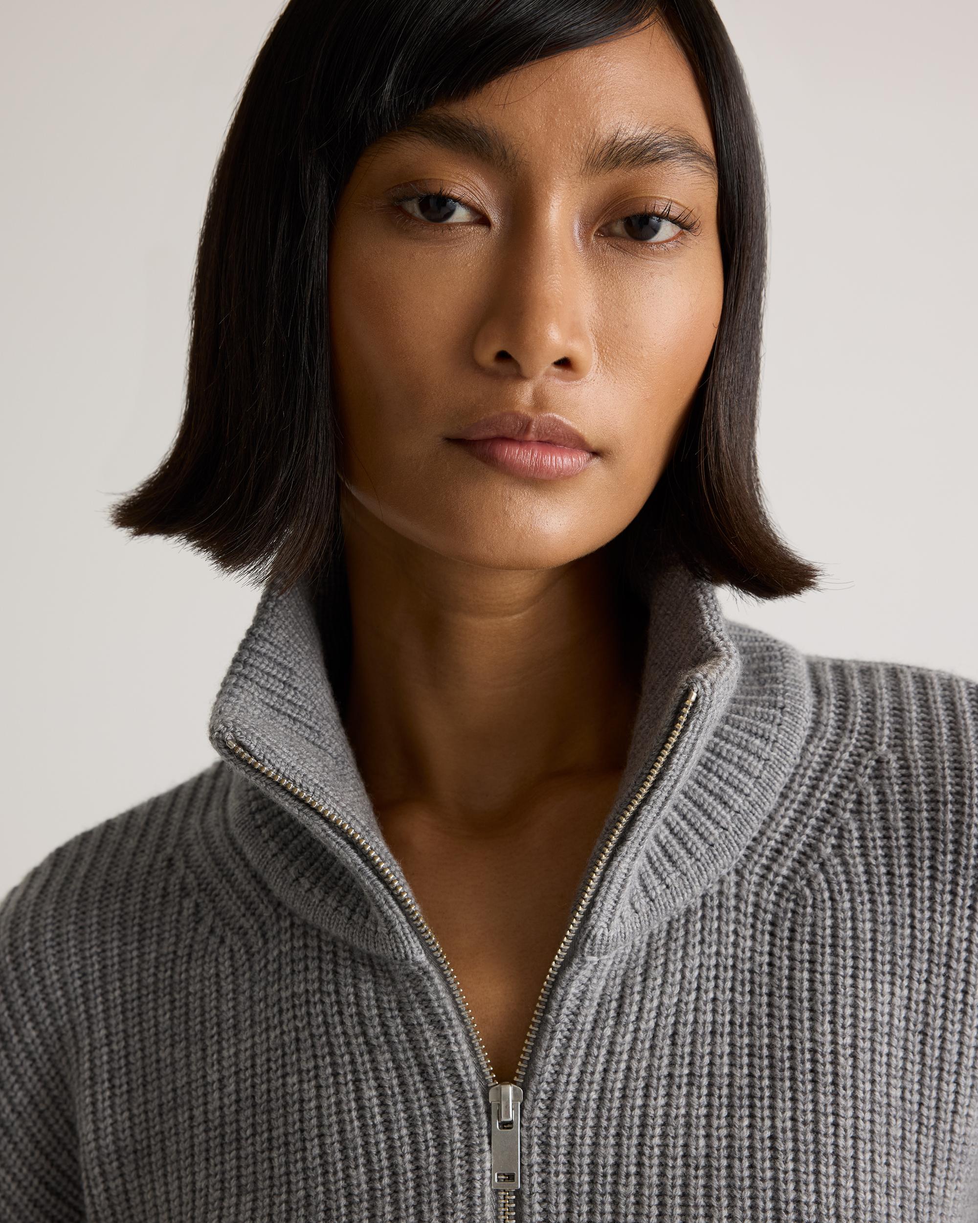 Quince | Women's Australian Merino Wool Half Zip Sweater Product Image