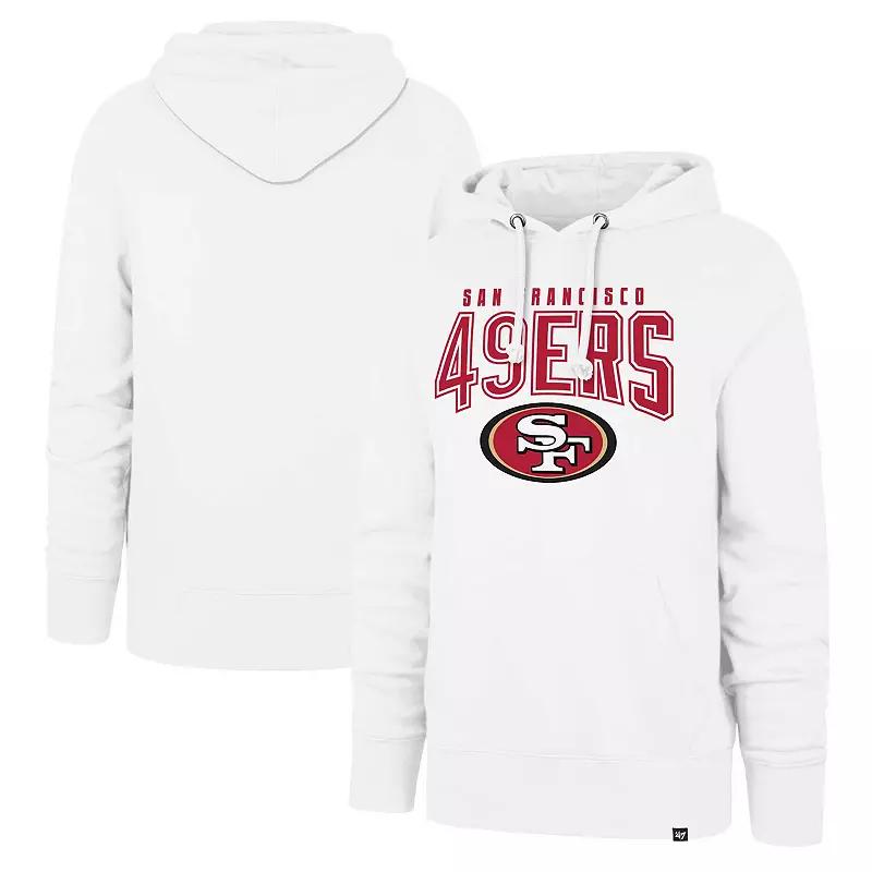 Men's '47 White San Francisco 49ers Elements Arch Headline Pullover Hoodie,  Product Image