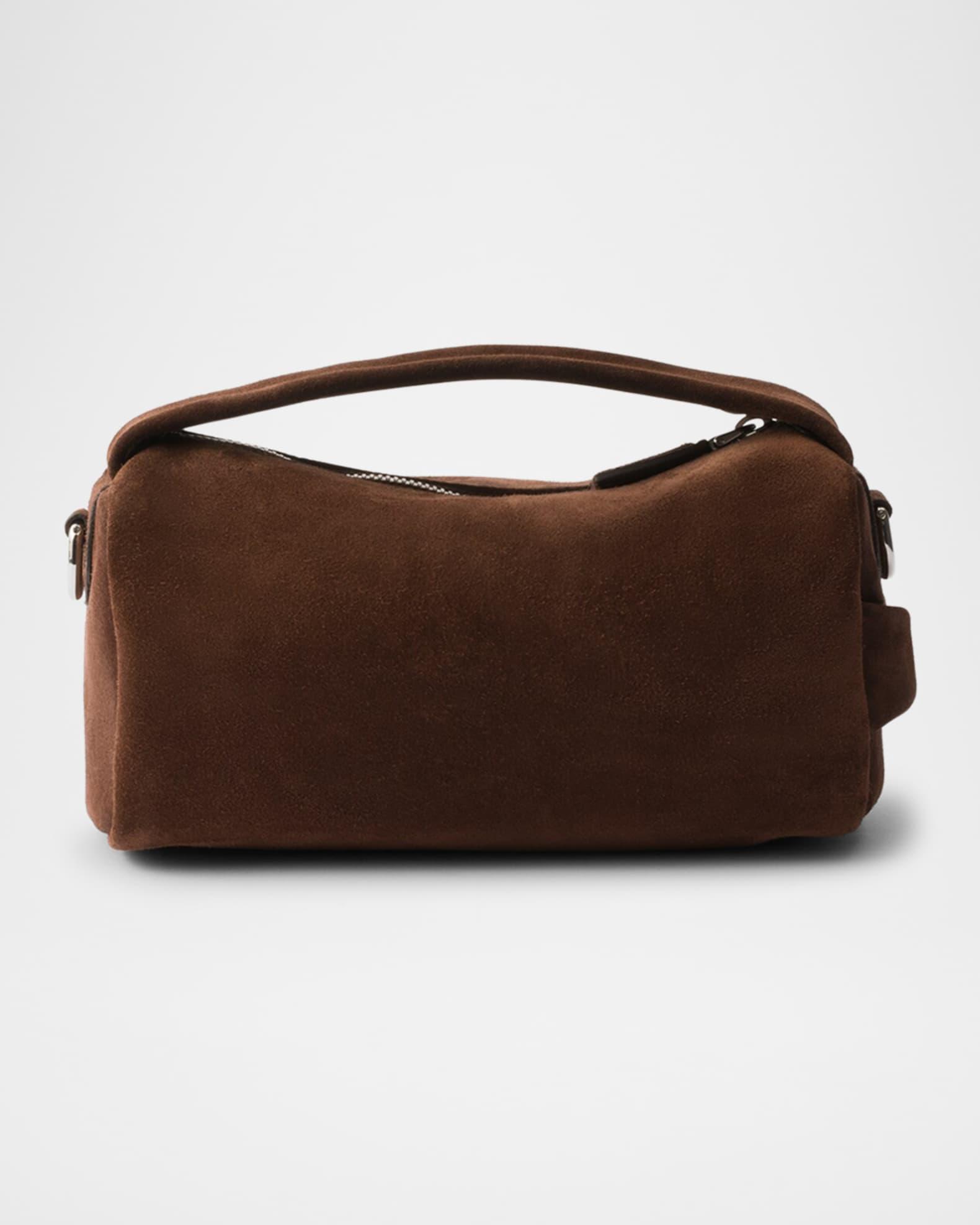 Men's Calfskin Suede Shoulder Bag Product Image