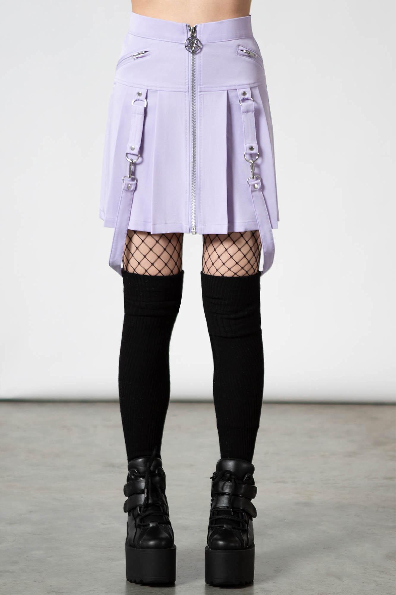 Blaire B*tch Mini Skirt [PASTEL LILAC] Female Product Image