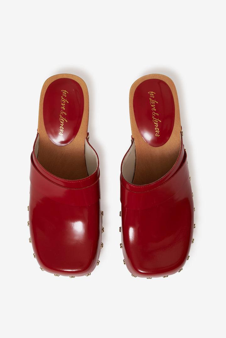 Adahlia Clog — Red Product Image