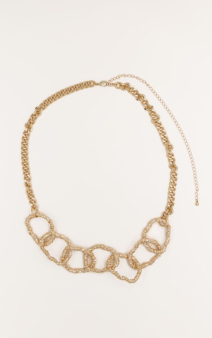 Gold Texture Hoop Chain Belt Product Image