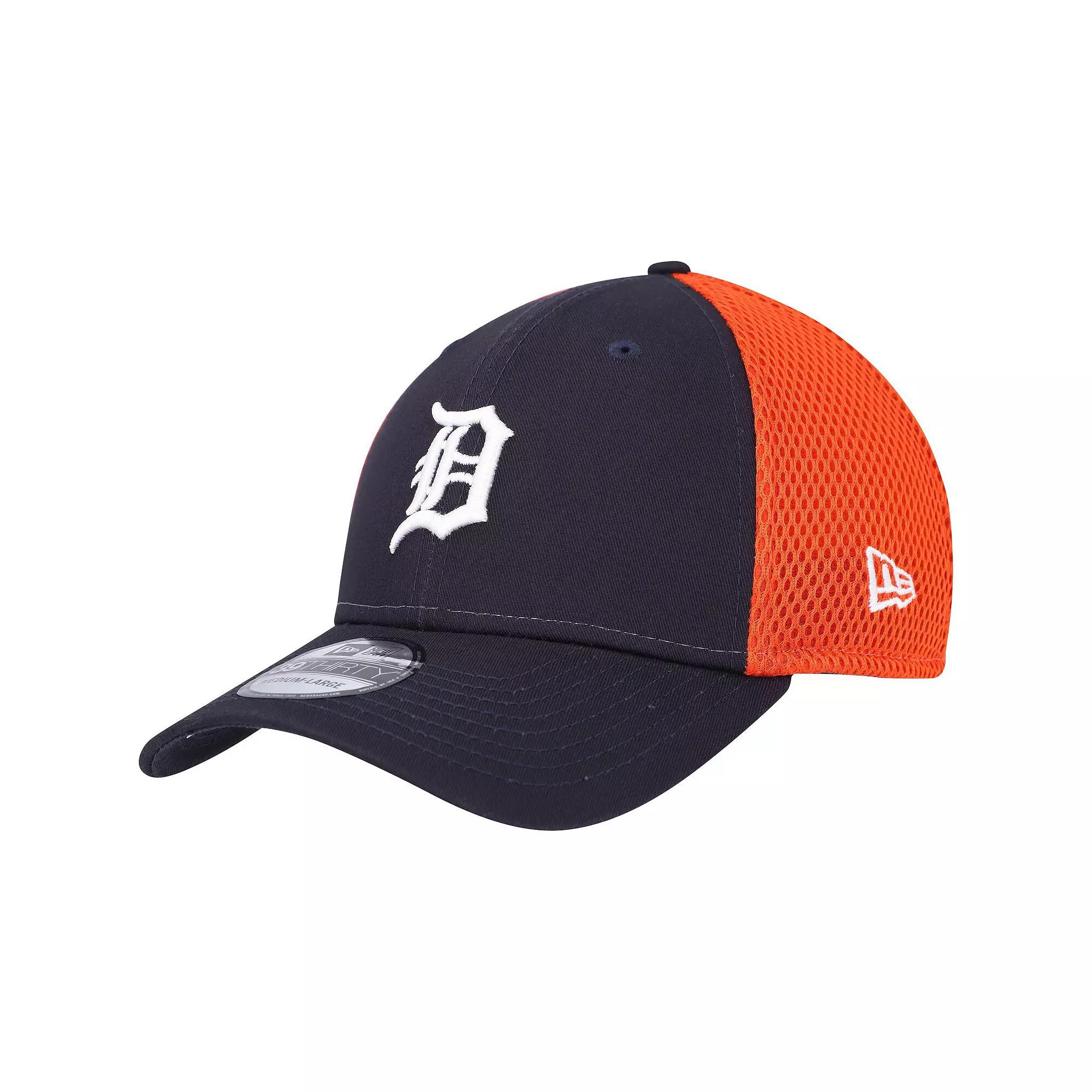 Men's New Era Navy Detroit Tigers Team Neo 39THIRTY Flex Hat, Size: Small/Medium, Blue Product Image