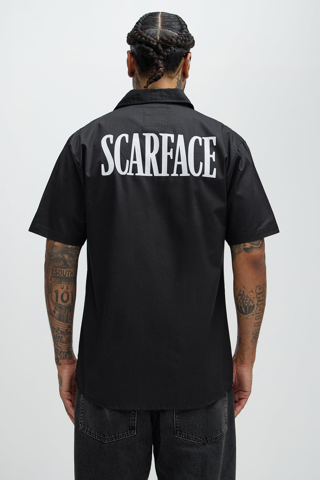 Scarface Tony Montana Mechanics Shirt - Black Product Image