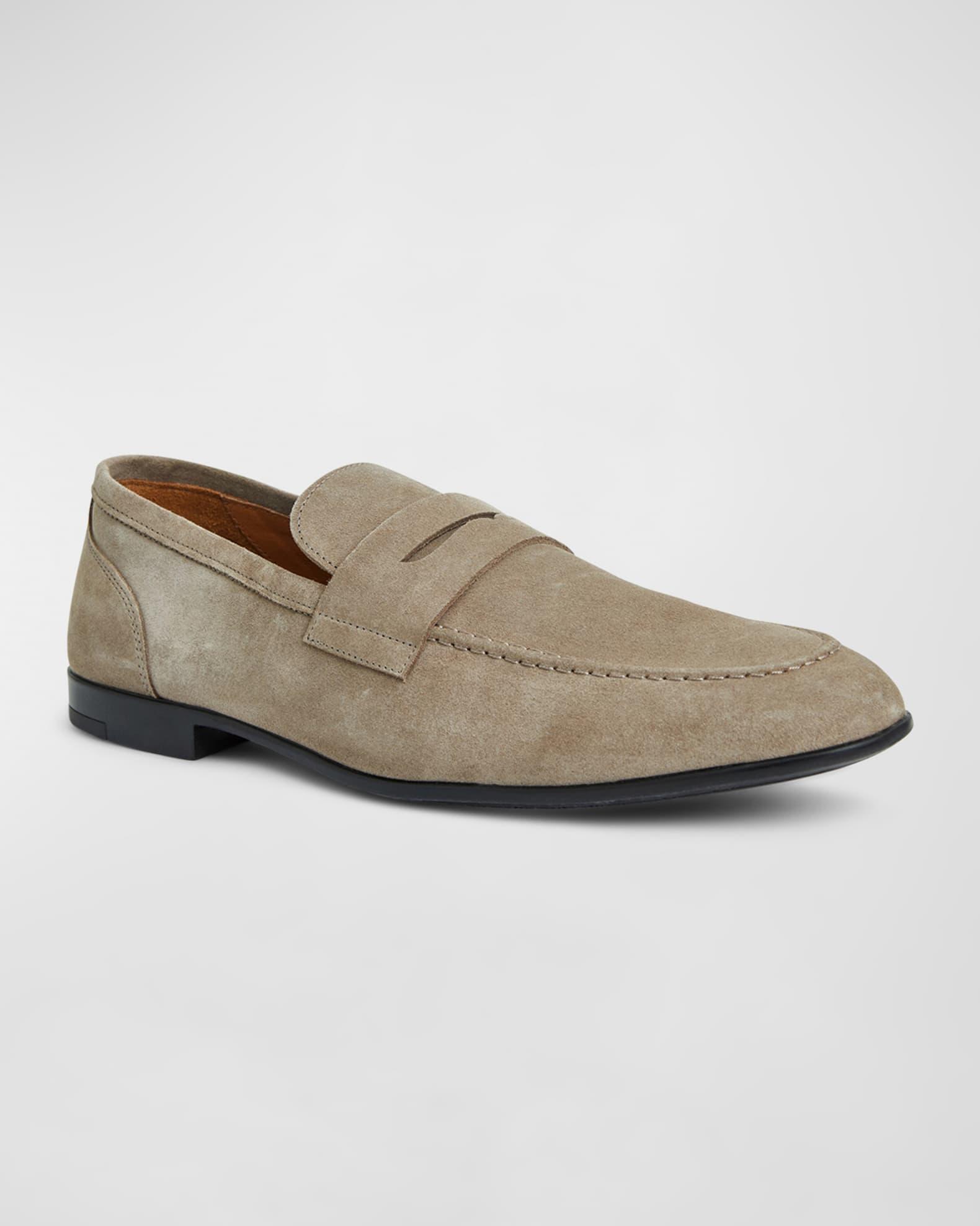 Men's Lastra Suede Penny Loafers Product Image