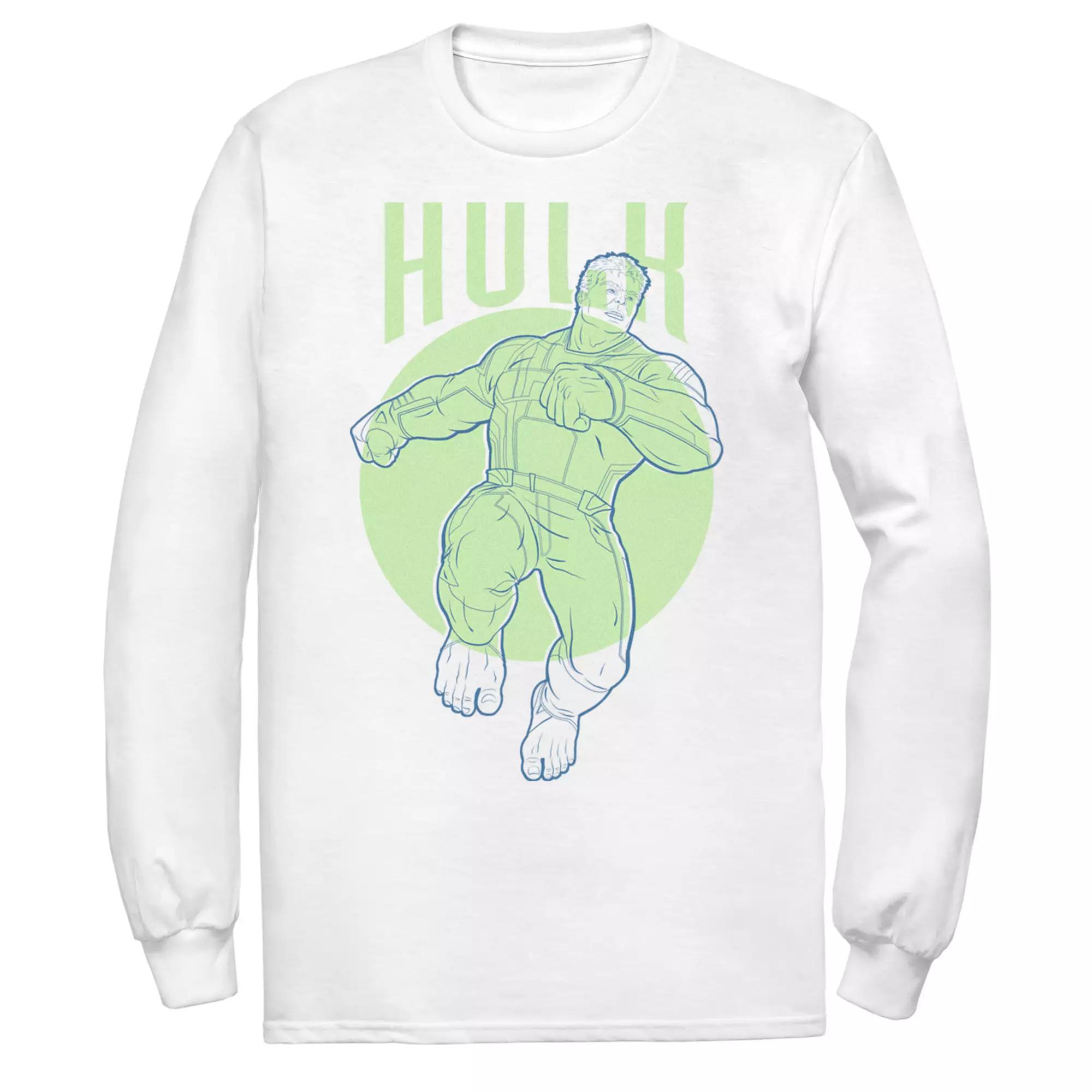Men's Marvel Hulk Outline Tee,  Product Image