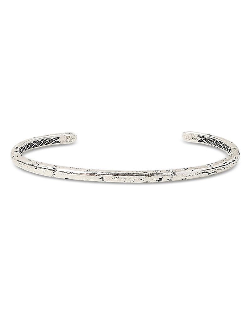 Mens Distressed Sterling Silver Cuff Bracelet Product Image