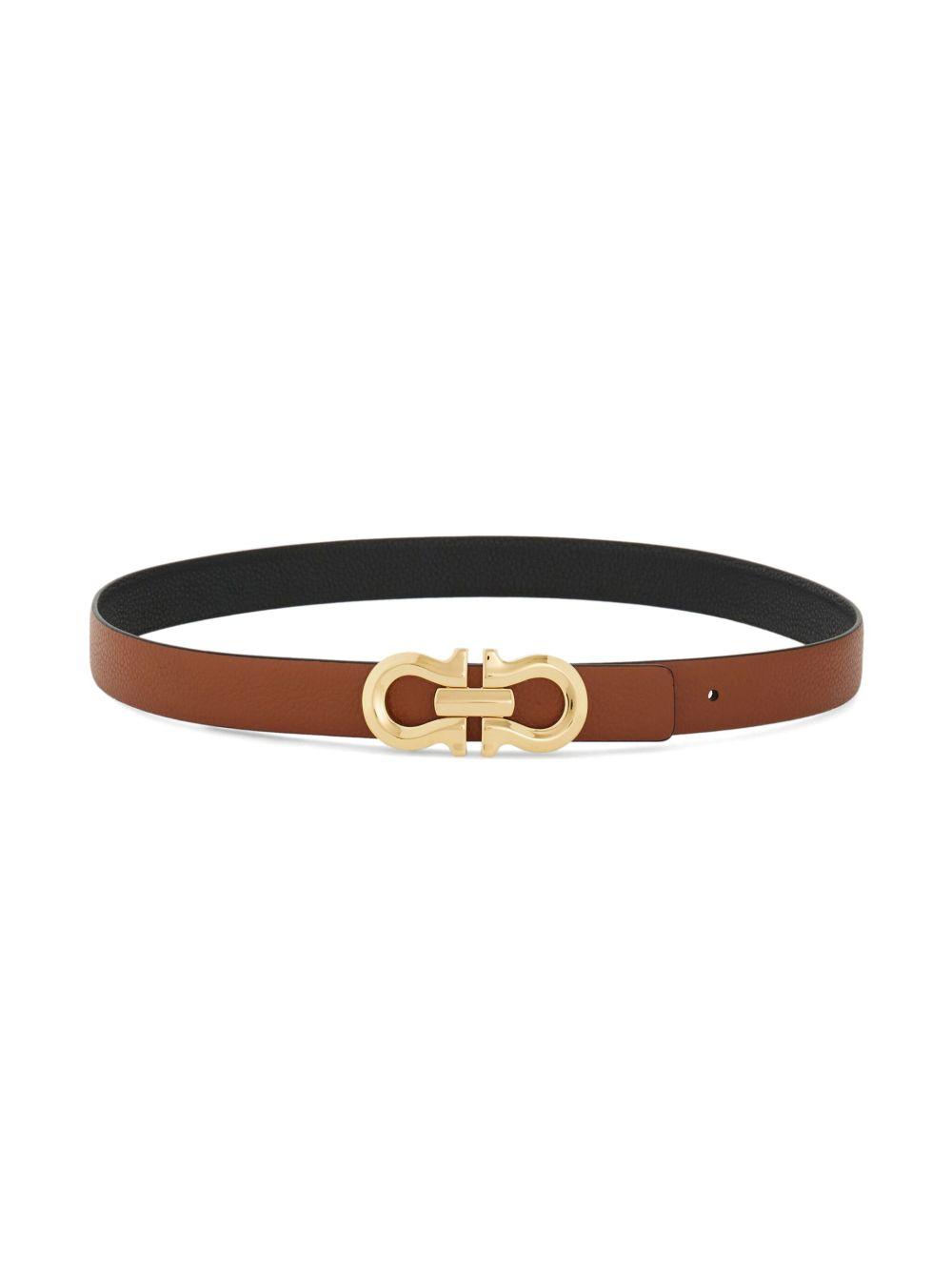 reversible Gancini leather belt Product Image