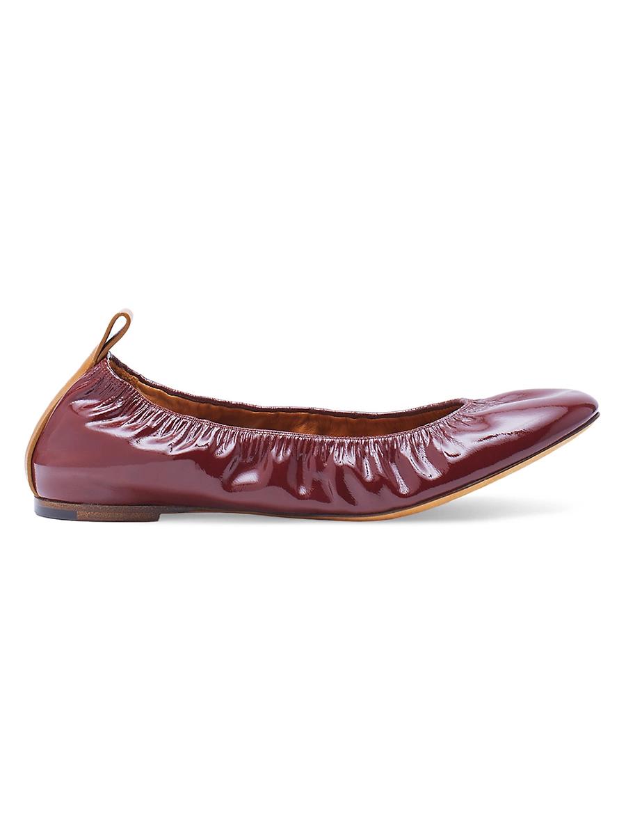Womens The Ballerina Flats in Patent Leather Product Image