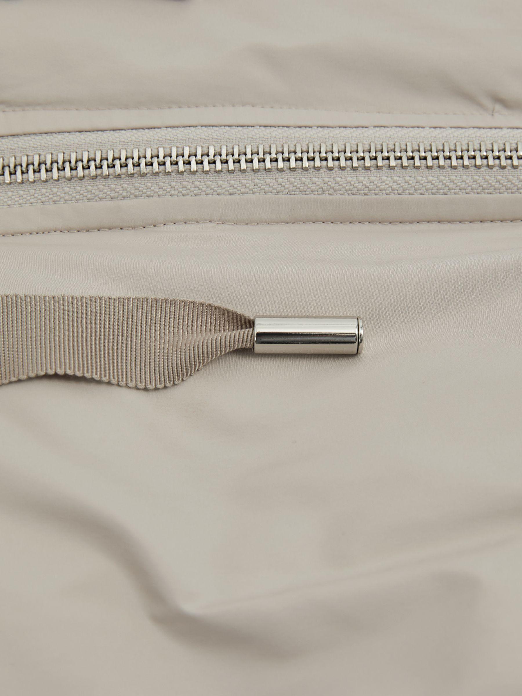 Padded Hooded Gilet in Neutral Product Image