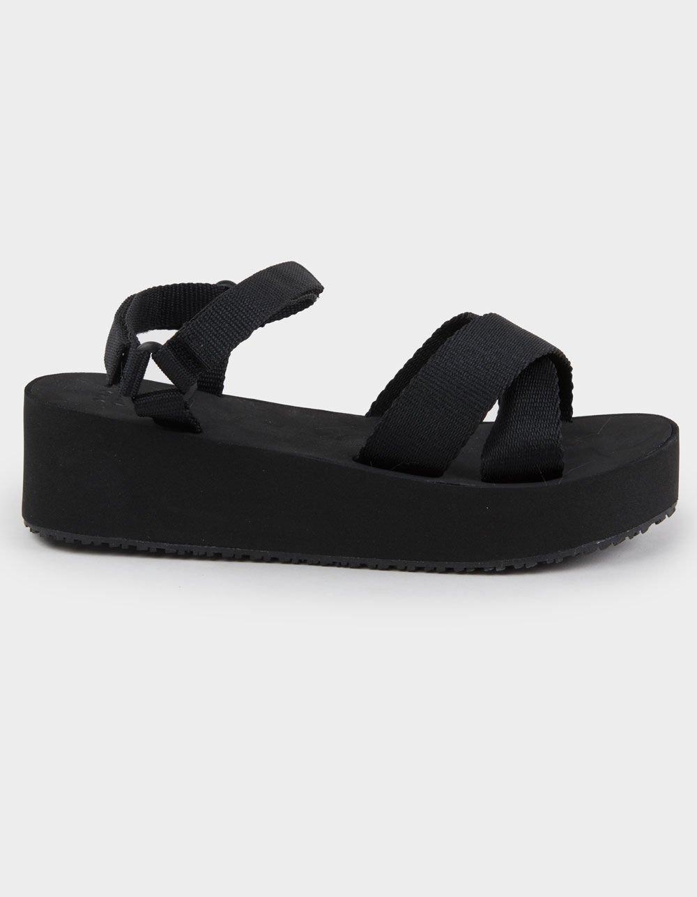 BILLABONG Kona Womens Platform Sandals - BLACK Product Image