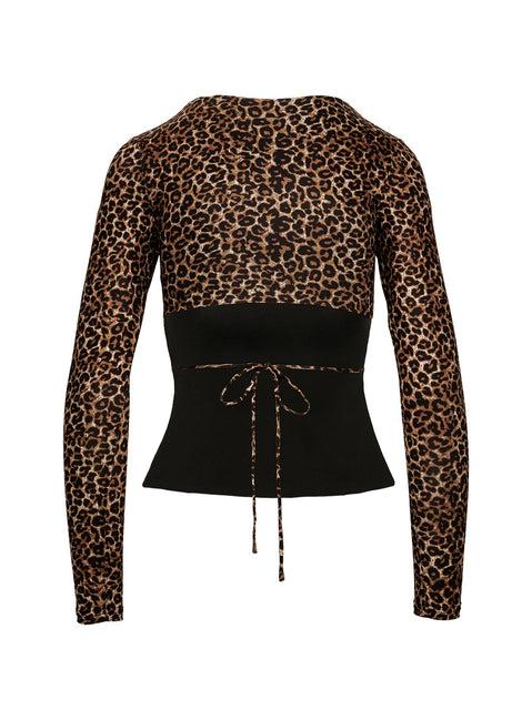Uzo Long Sleeve Top Leopard Product Image